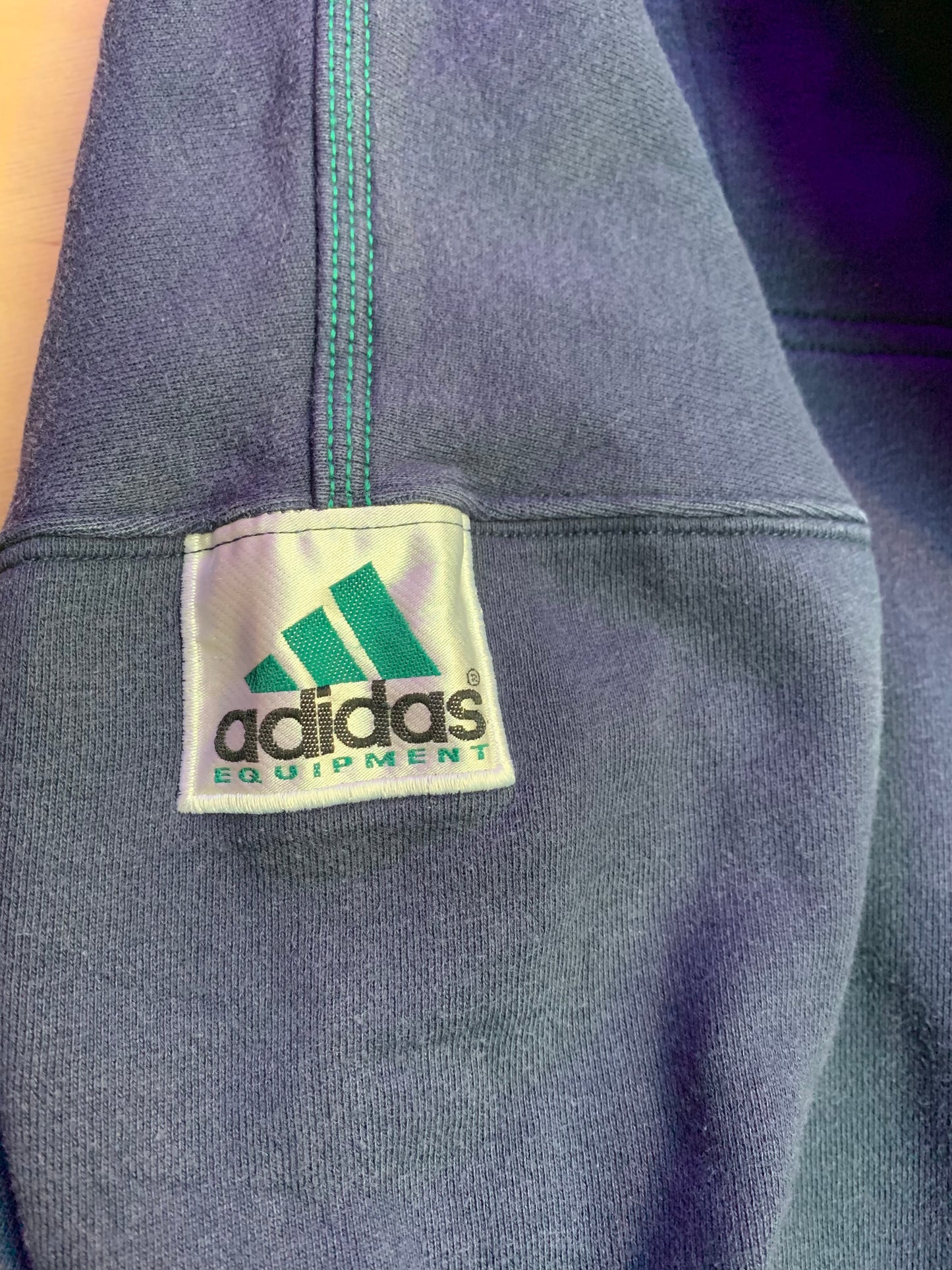 Y2K Adidas Equipment Navy Blue Sweatshirt