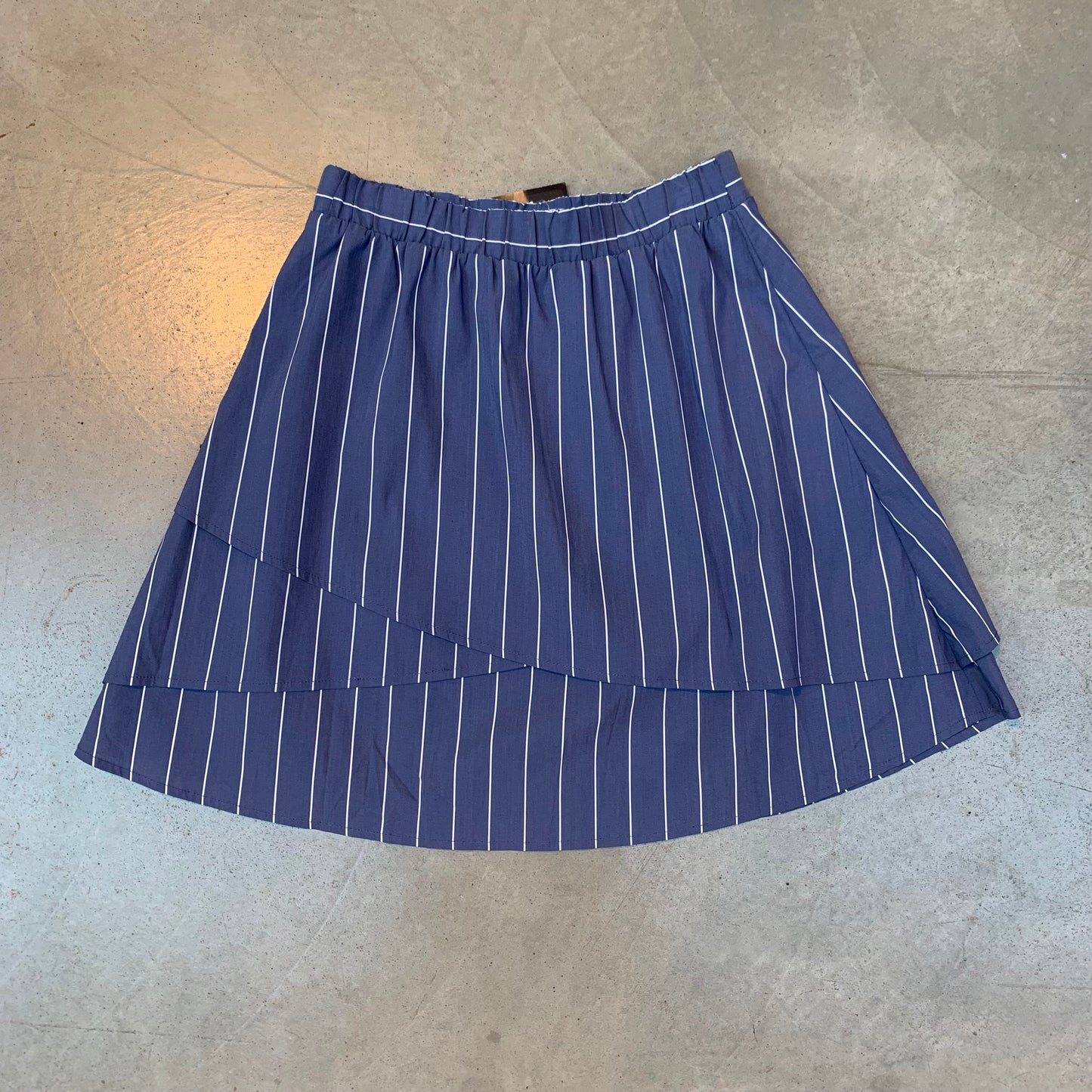 Minimum Navy Blue Striped Skirt Womens S