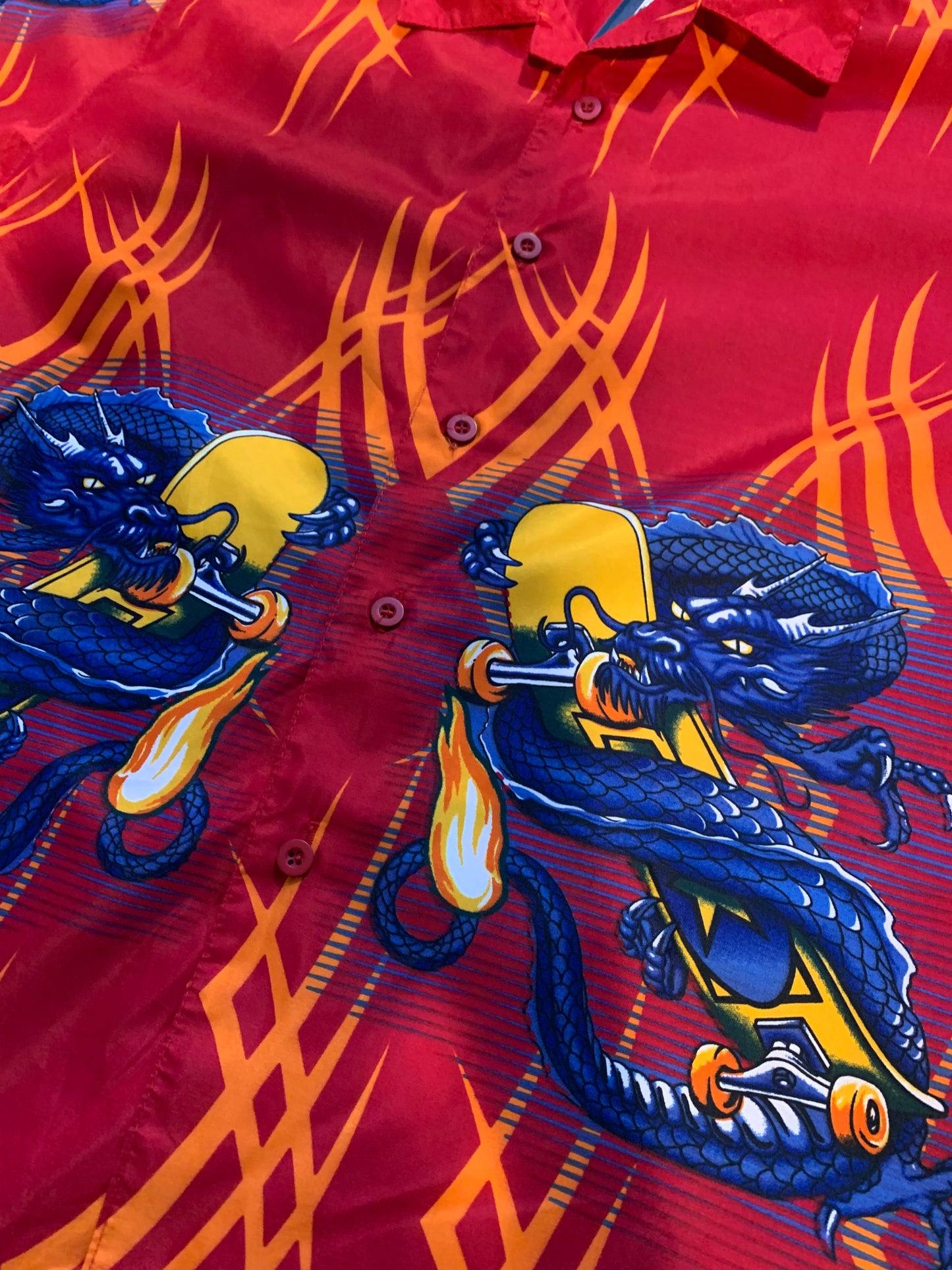 Vintage Mens Style Hawaiian Button Up