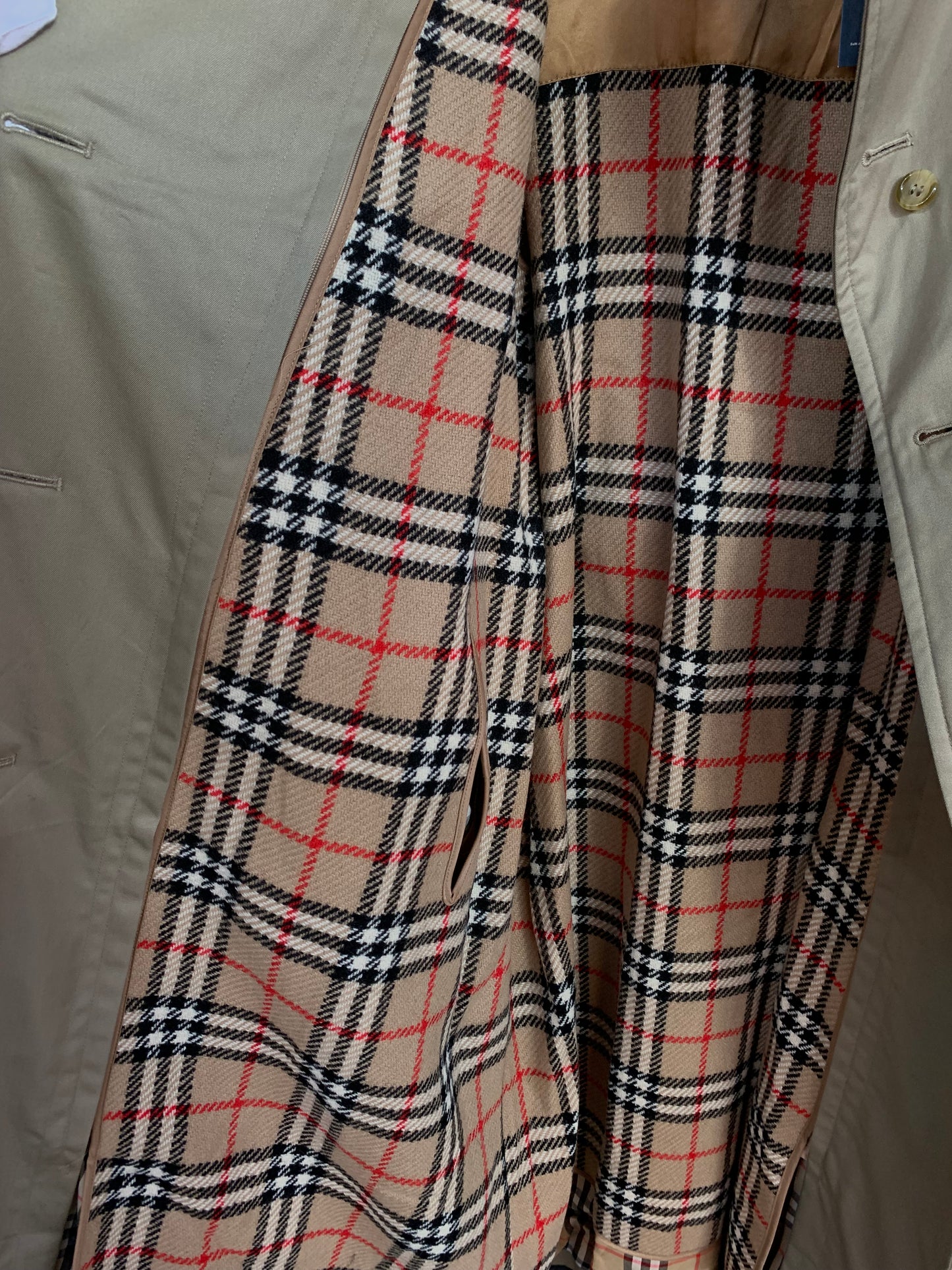 Vintage Burberrys Beige Long Trench Coat