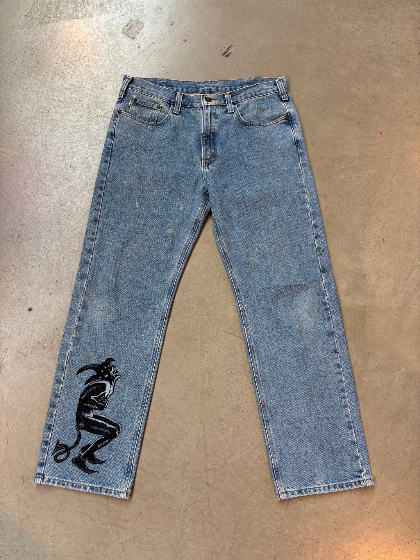Custom Hand-Painted Carhartt Jeans by Hugo
