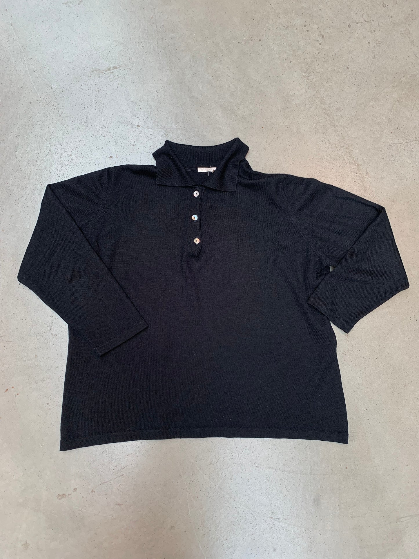 Vintage Vassiliadis Knit Polo Shirt Women XL