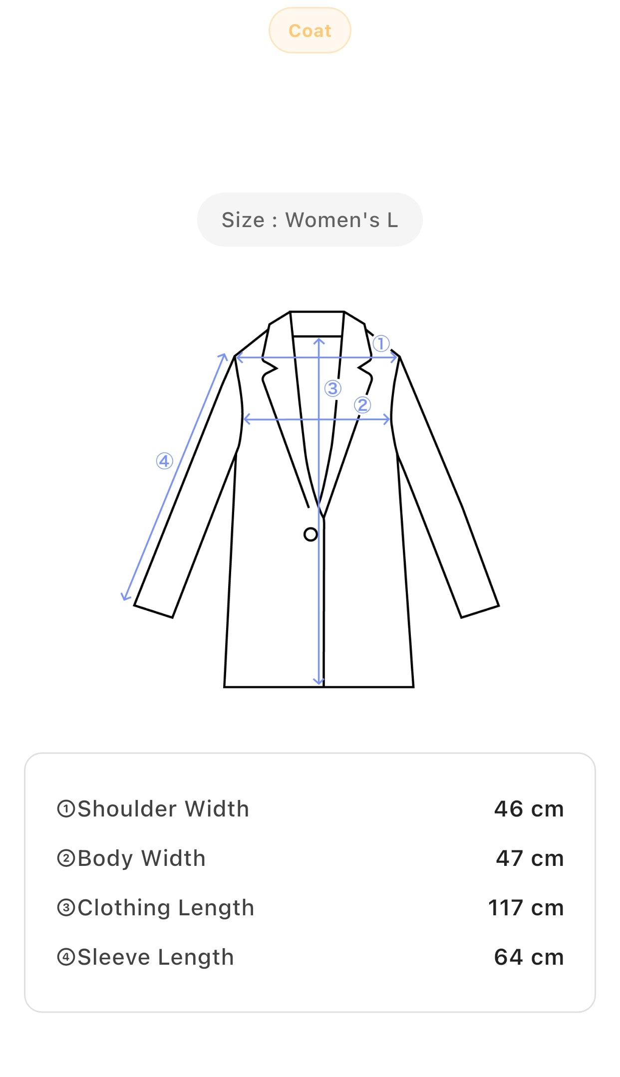 Beige Long Trench Coat Women’s L