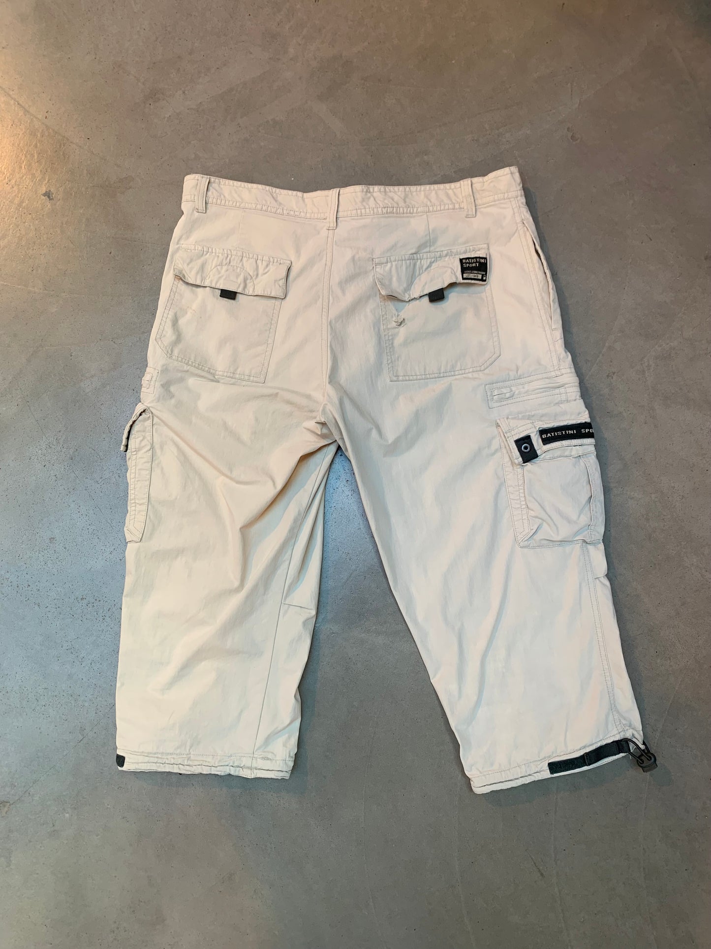 Batistini Sport Beige Cargo Capris Pants