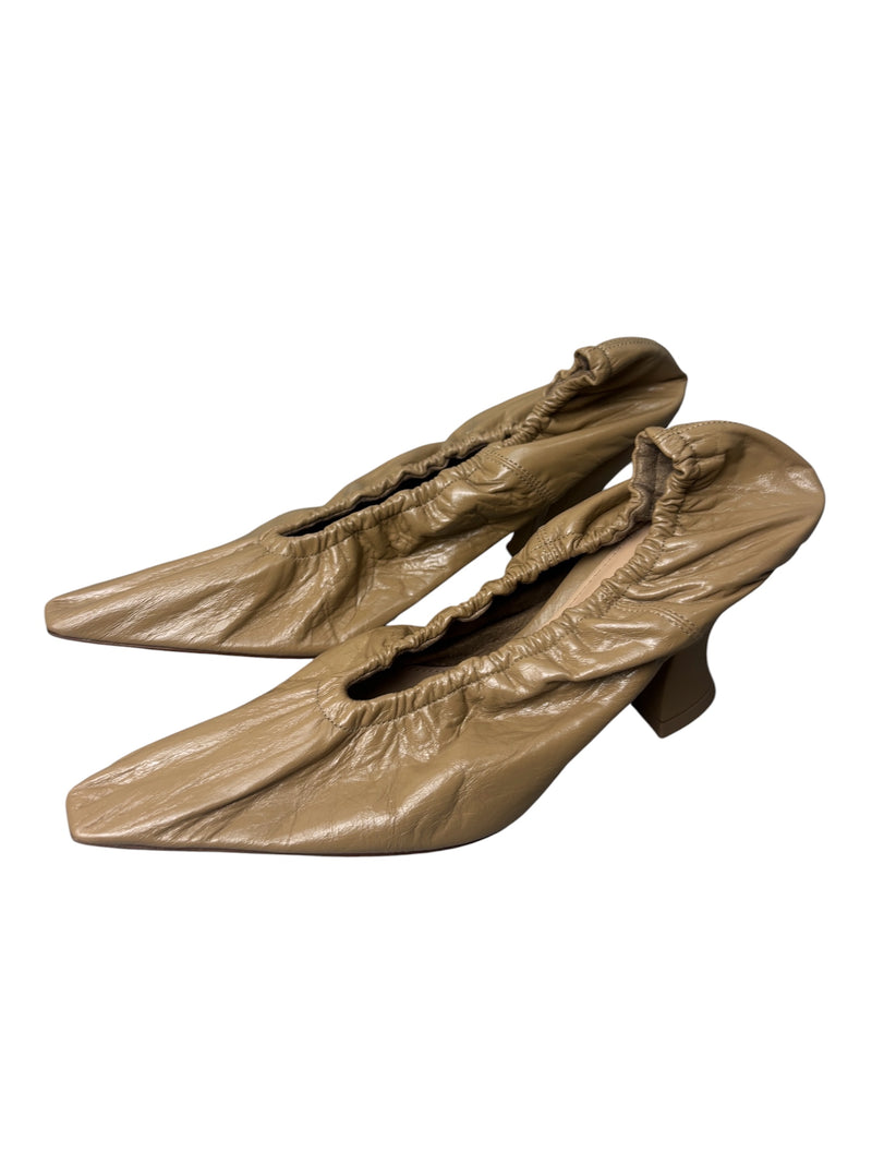 Bottega Veneta 75MM Fudge Brown Almond Pumps