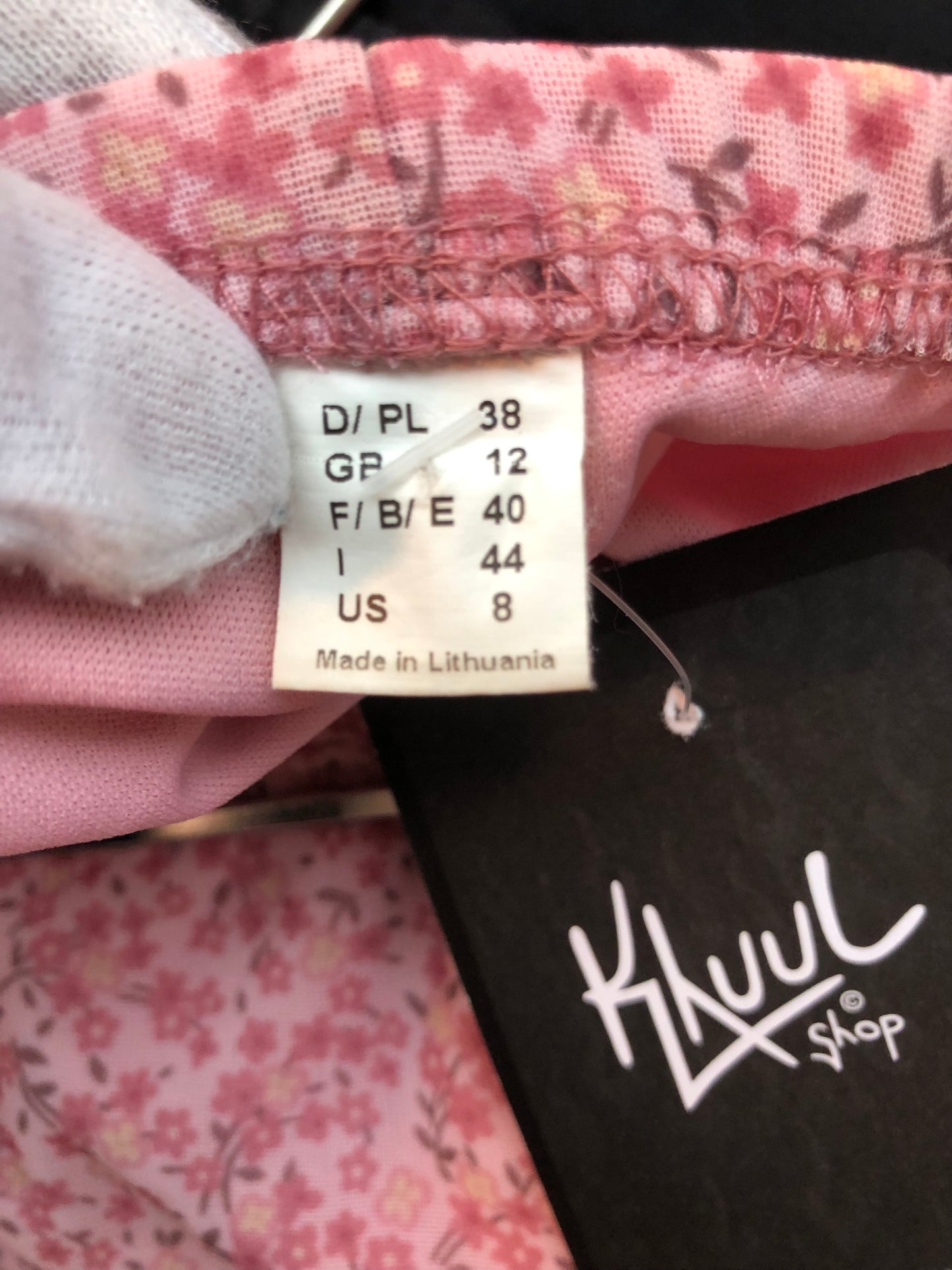 Womens M Pink Floral Mini Skirt