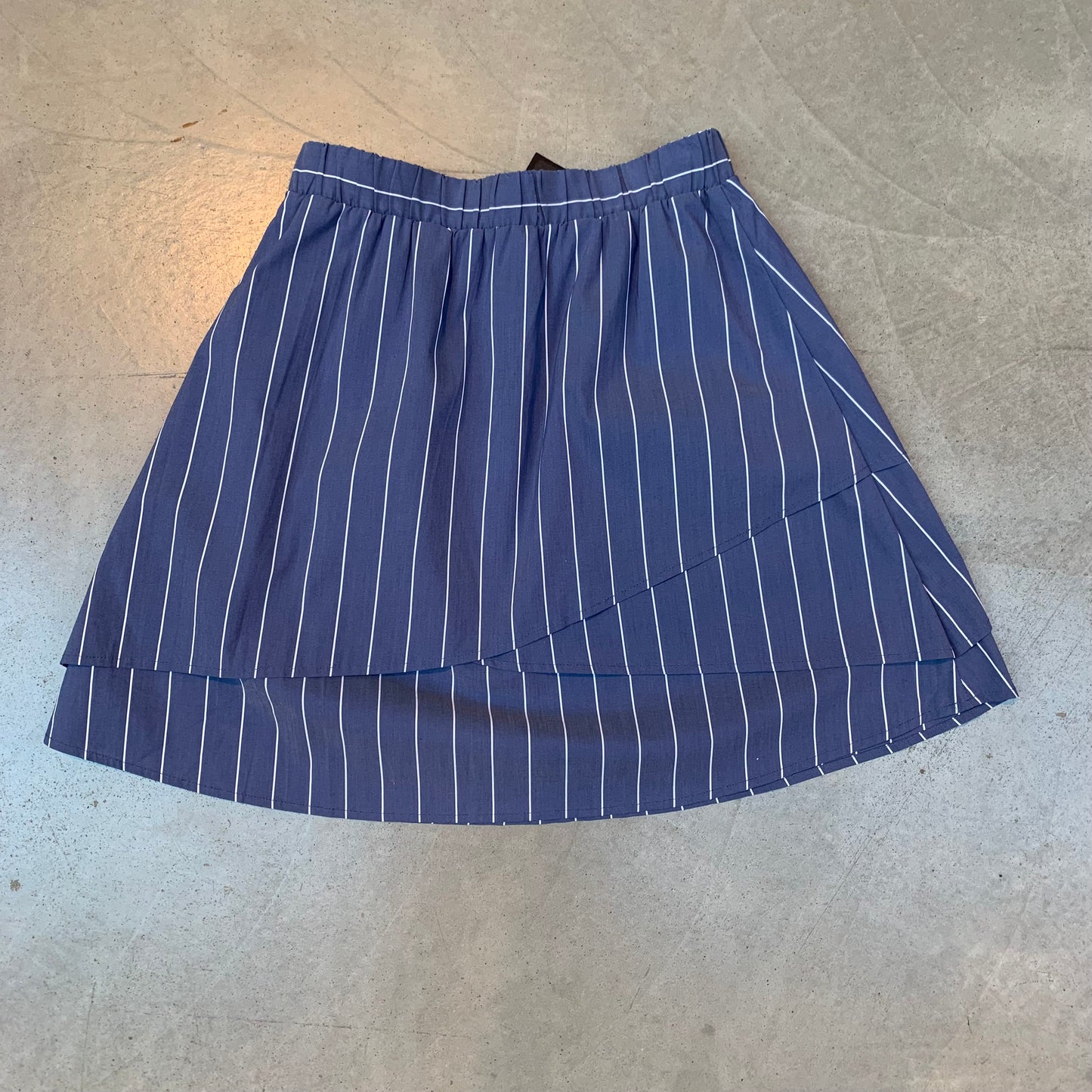 Minimum Navy Blue Striped Skirt Womens S