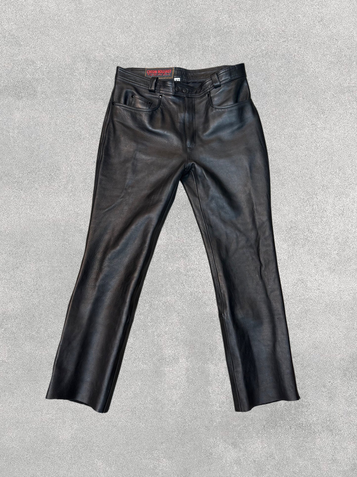 Vintage Black Leather Pants