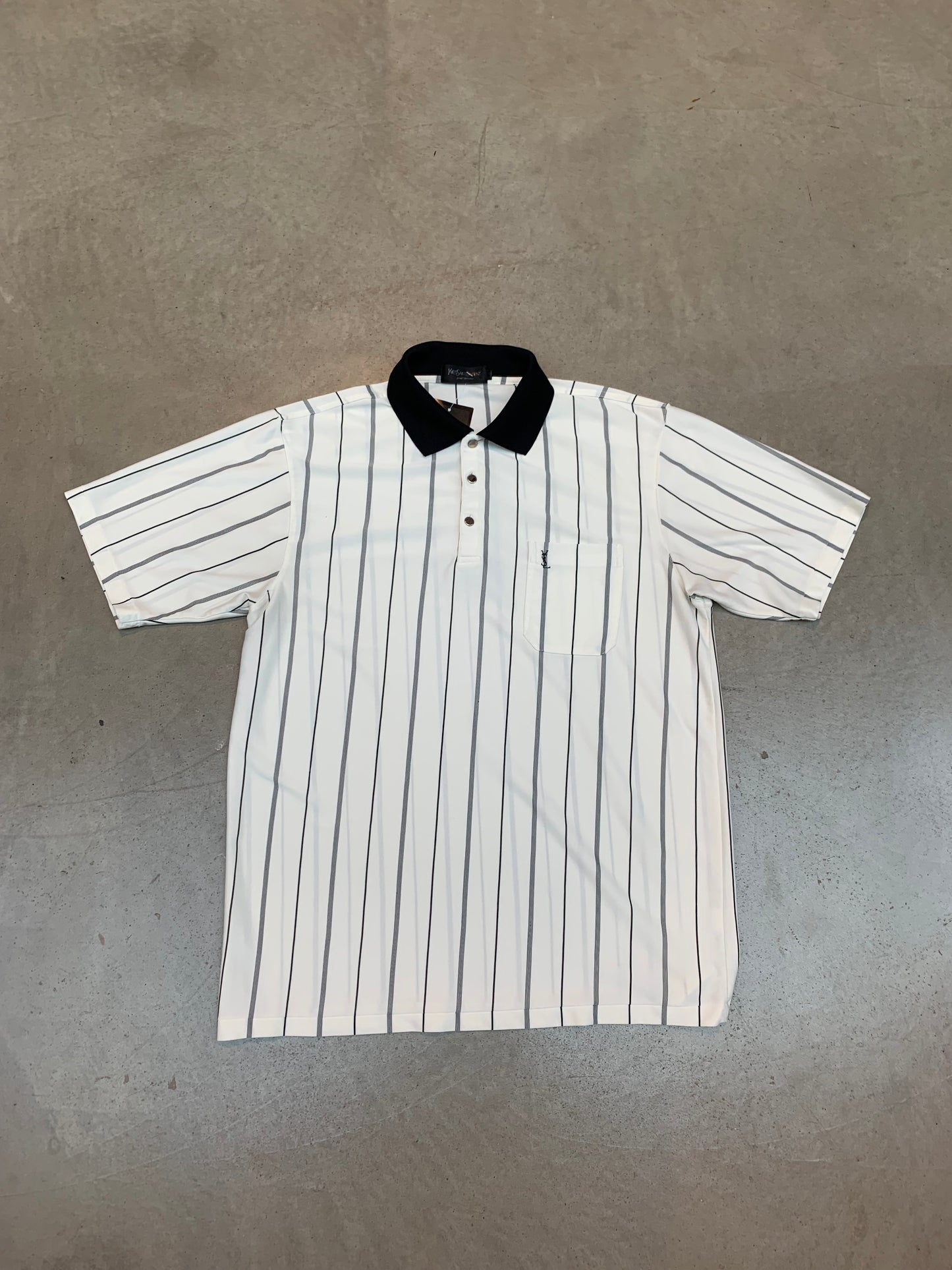 Yves Saint Laurent Striped Polo Shirt