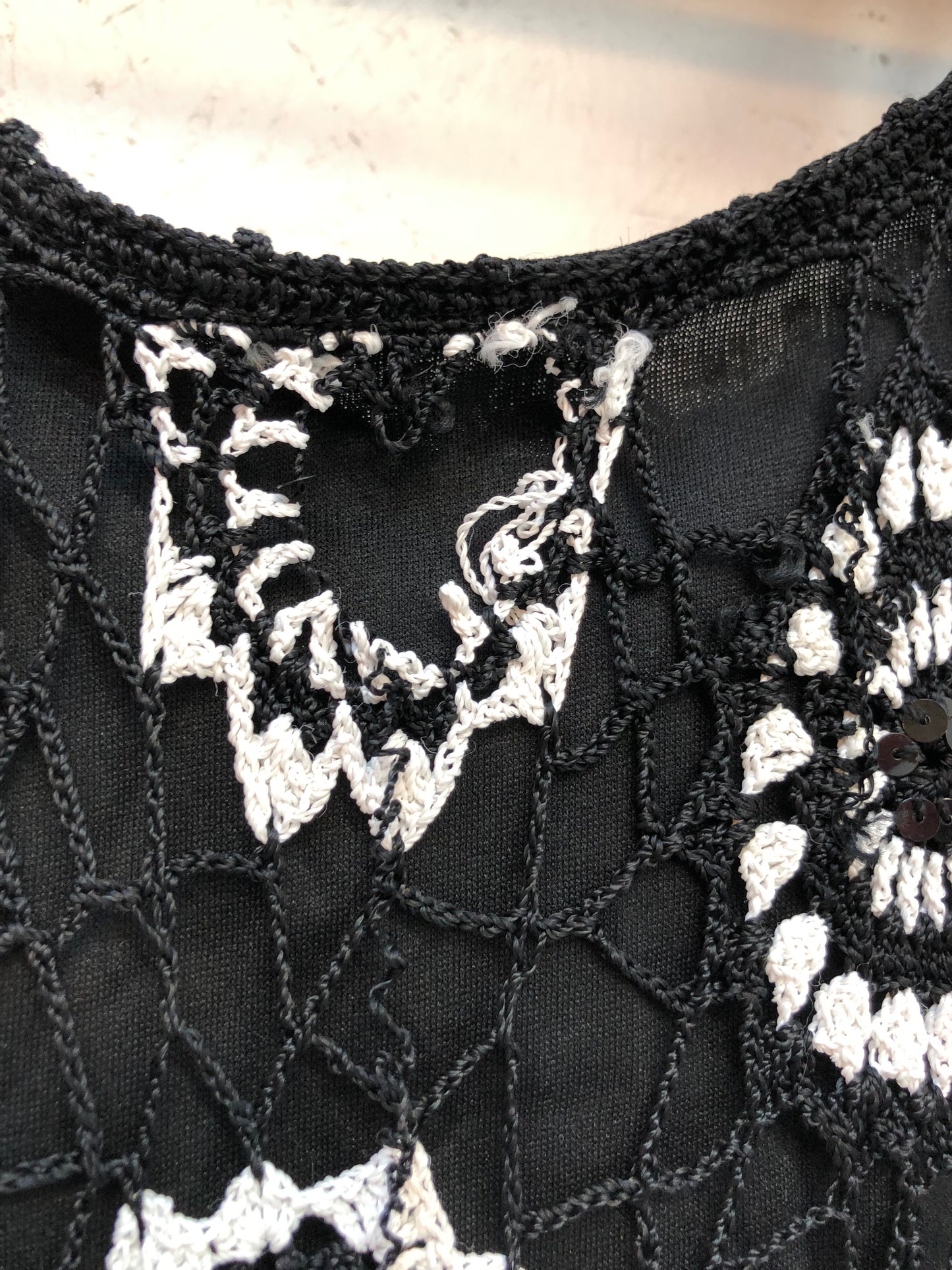 Naiste vintage kootud topp