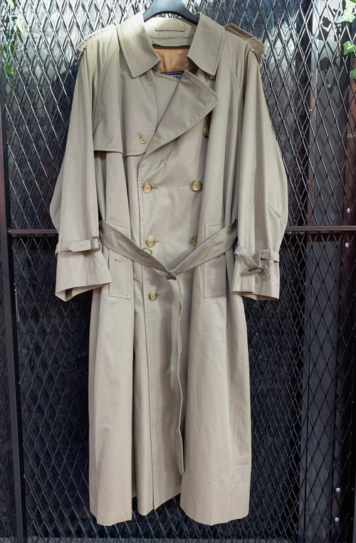 Vintage Burberrys Beige Long Trench Coat