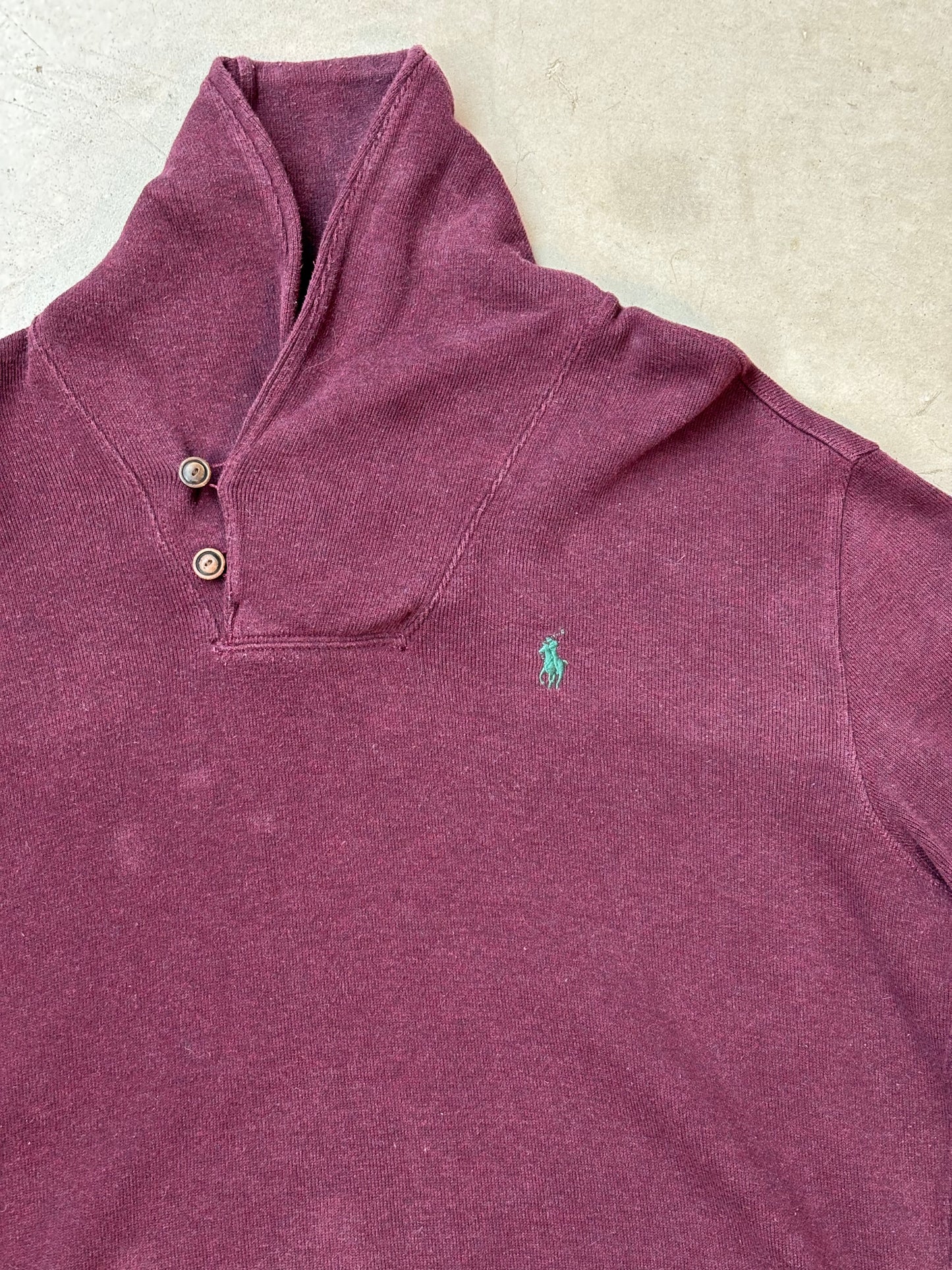 Polo Ralph Lauren Burgundy Long Sleeve Sweater