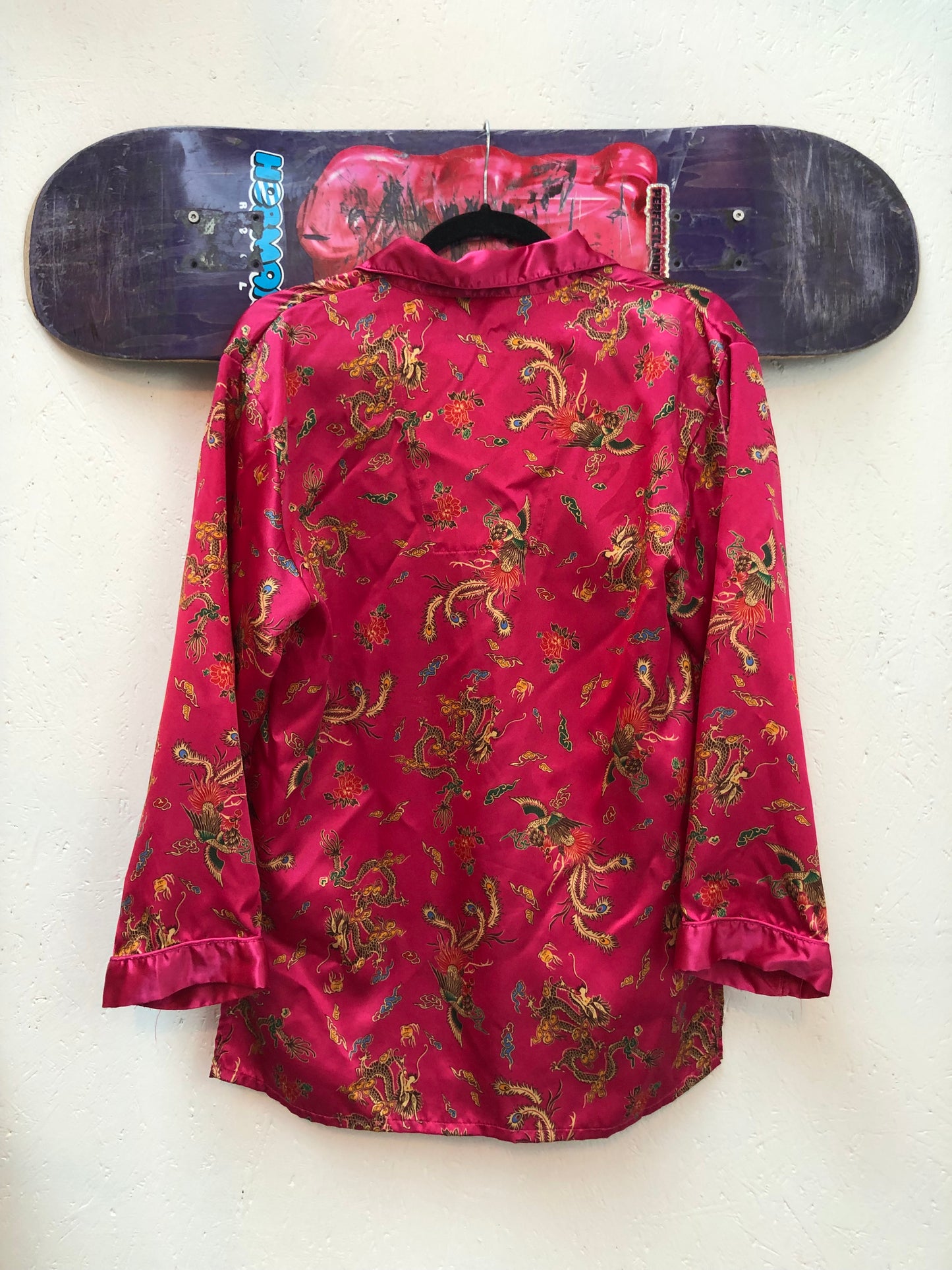 Secret Possessions Red Dragon Satin Shirt