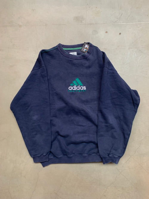 Y2K Adidas Equipment Navy Blue Sweatshirt