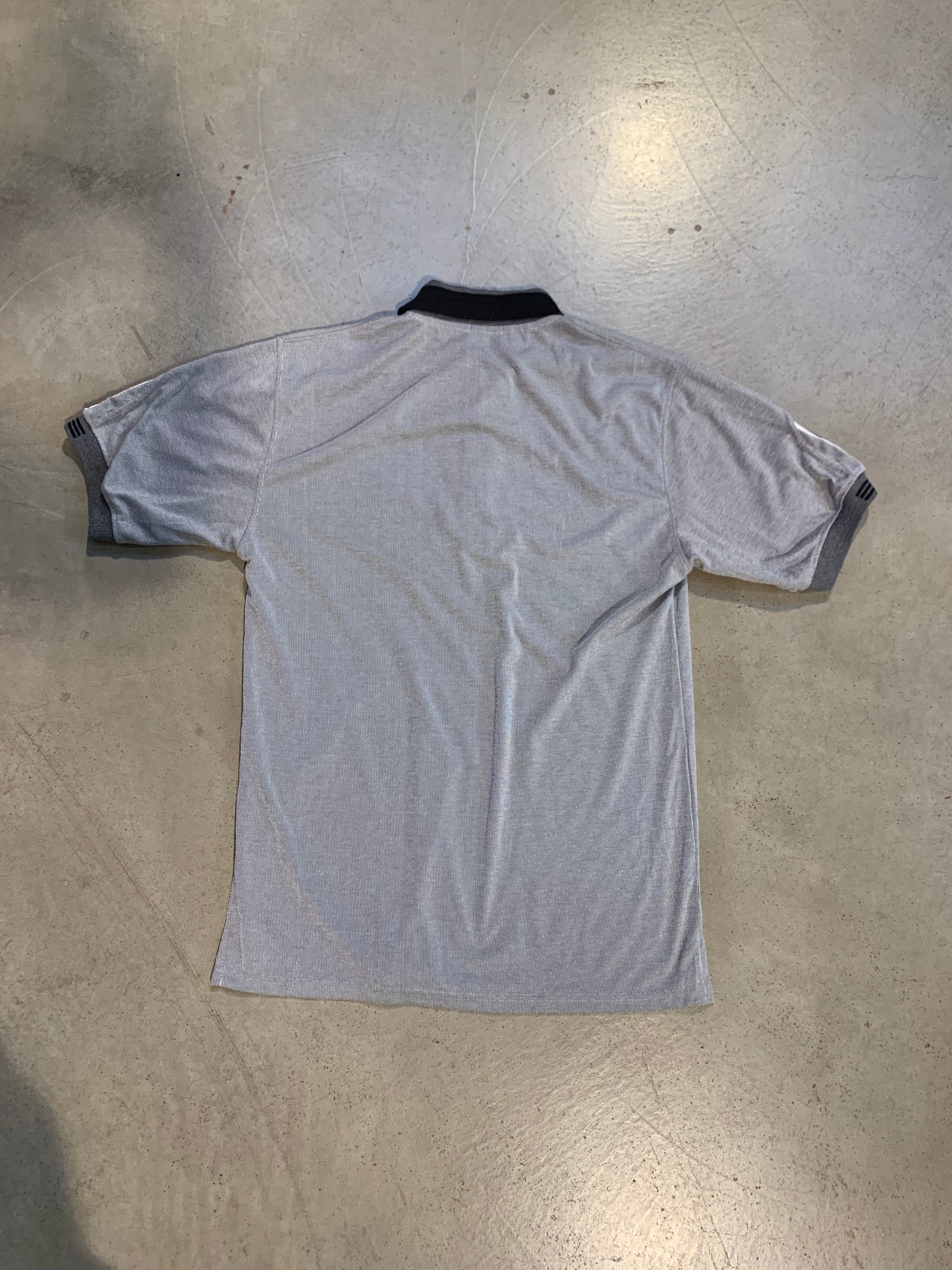 Vintage “Adidas Sport Wear” Gray Polo Shirt Men