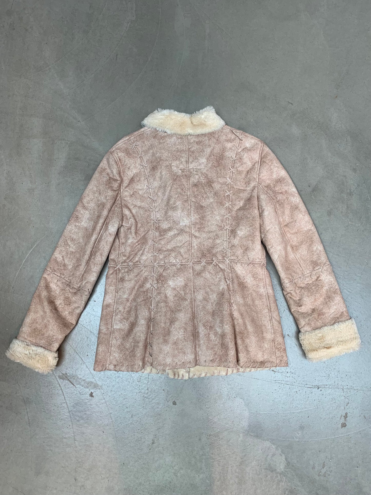Vintage Kan Kan Faux Suede Coat
