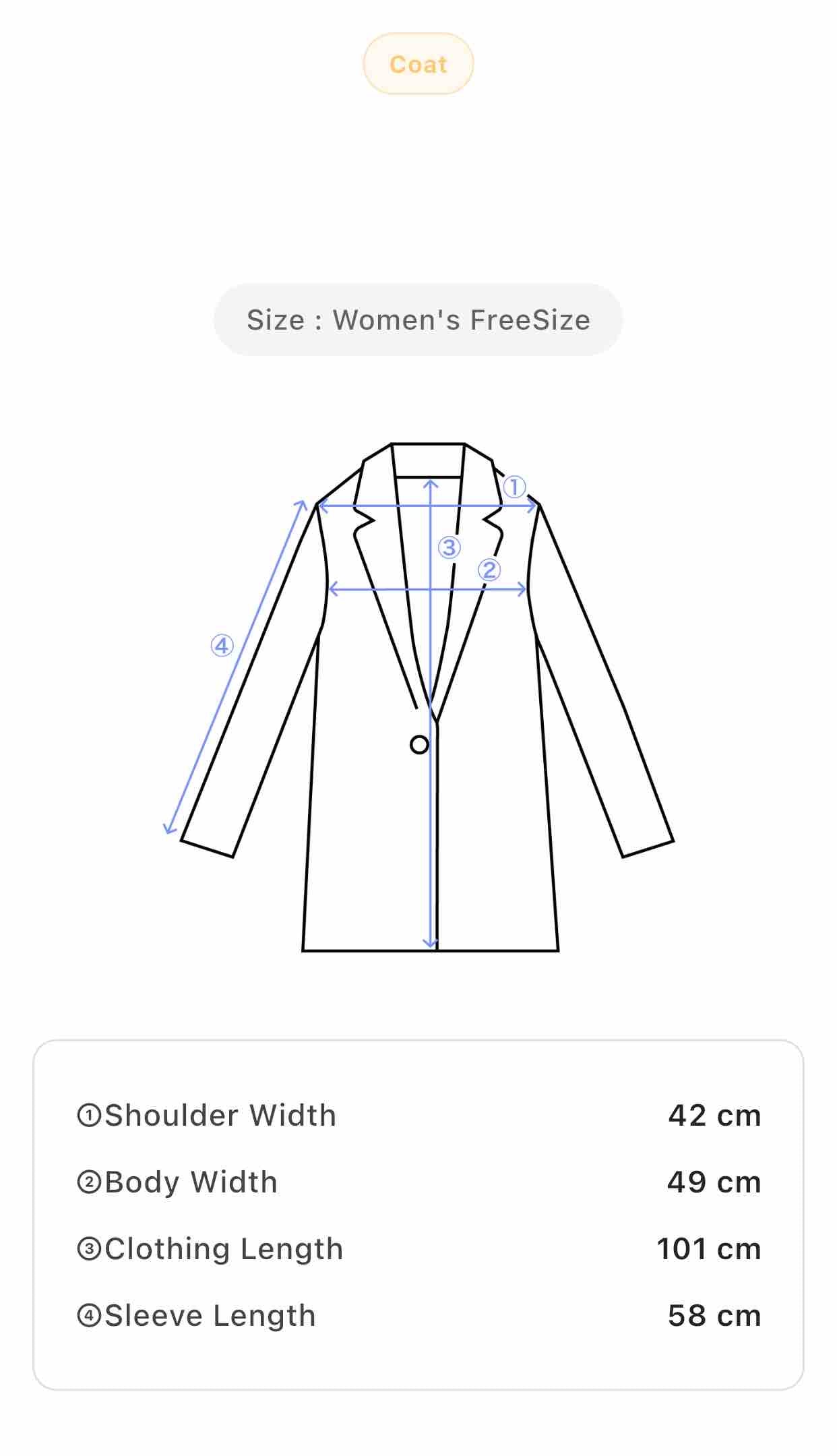 Vintage Women's Long Denim Coat with Classic Button-Up Front