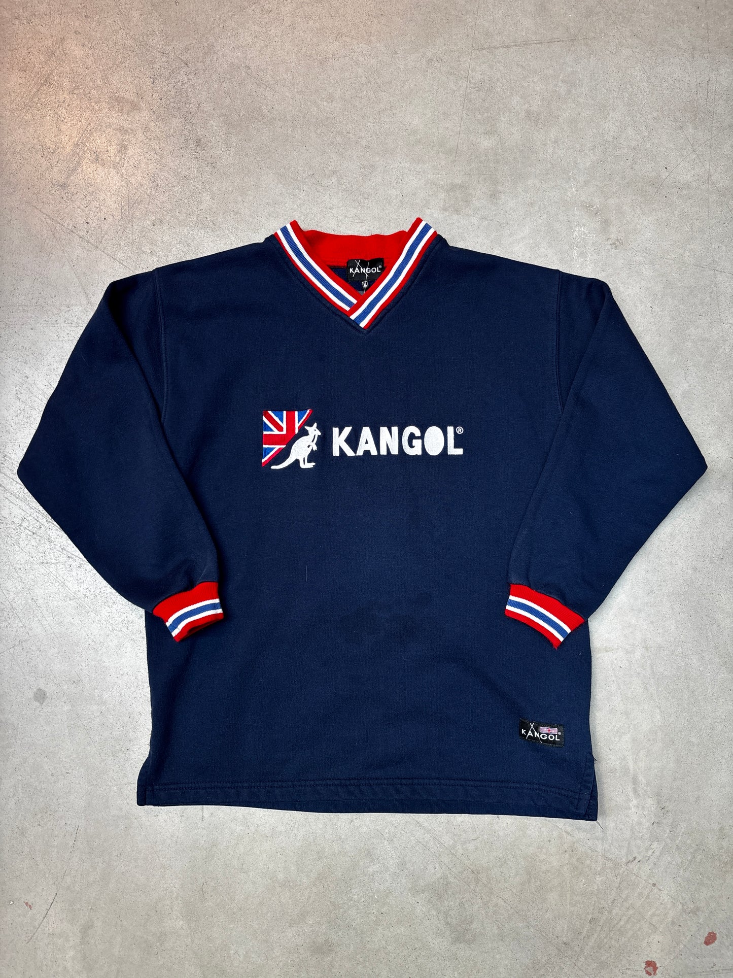 "KANGOL" Navy Blue Sweater