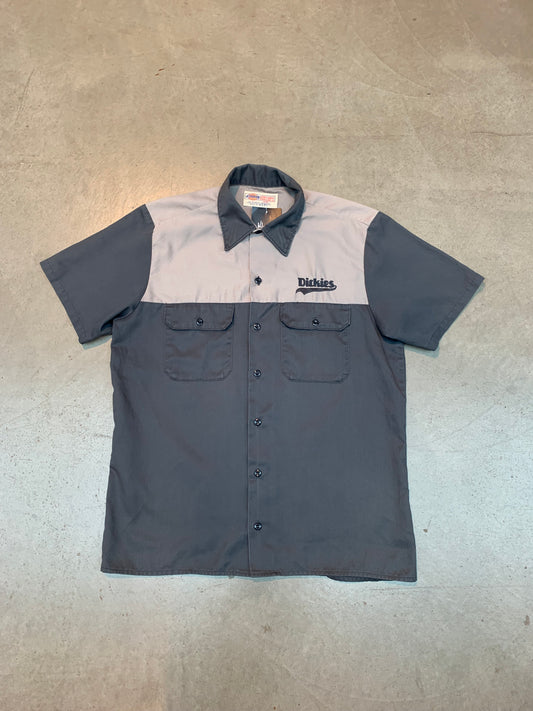 Dickies Men’s L Gray Two-Tone Short Sleeve Shirt