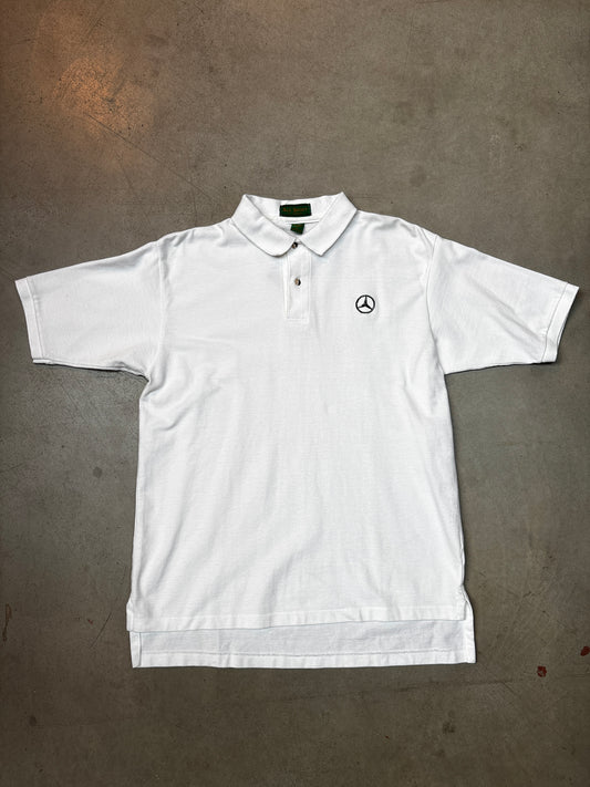 "AllSport" White Polo Shirt