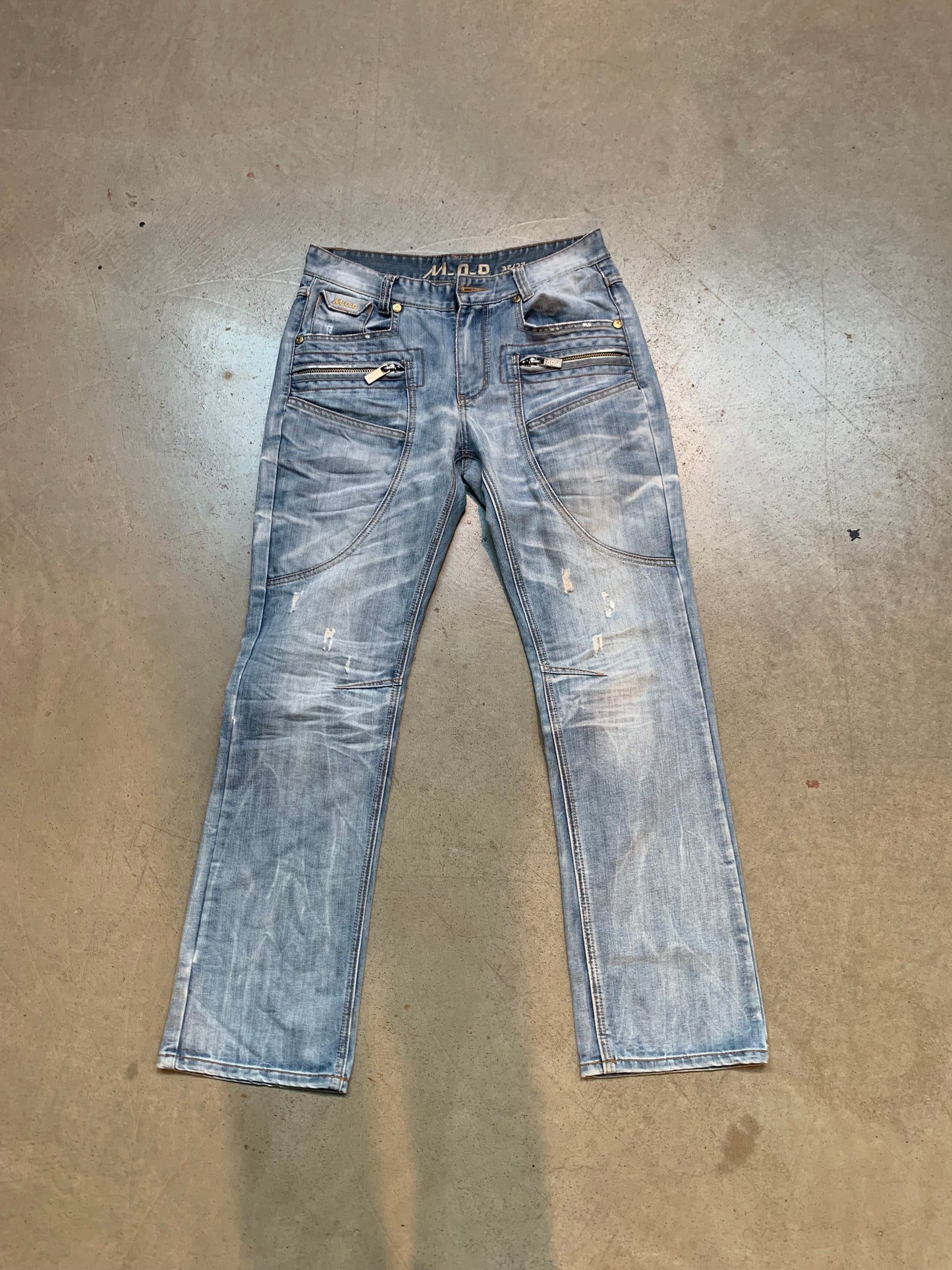 M.O.D Distressed Light Blue Denim Jeans