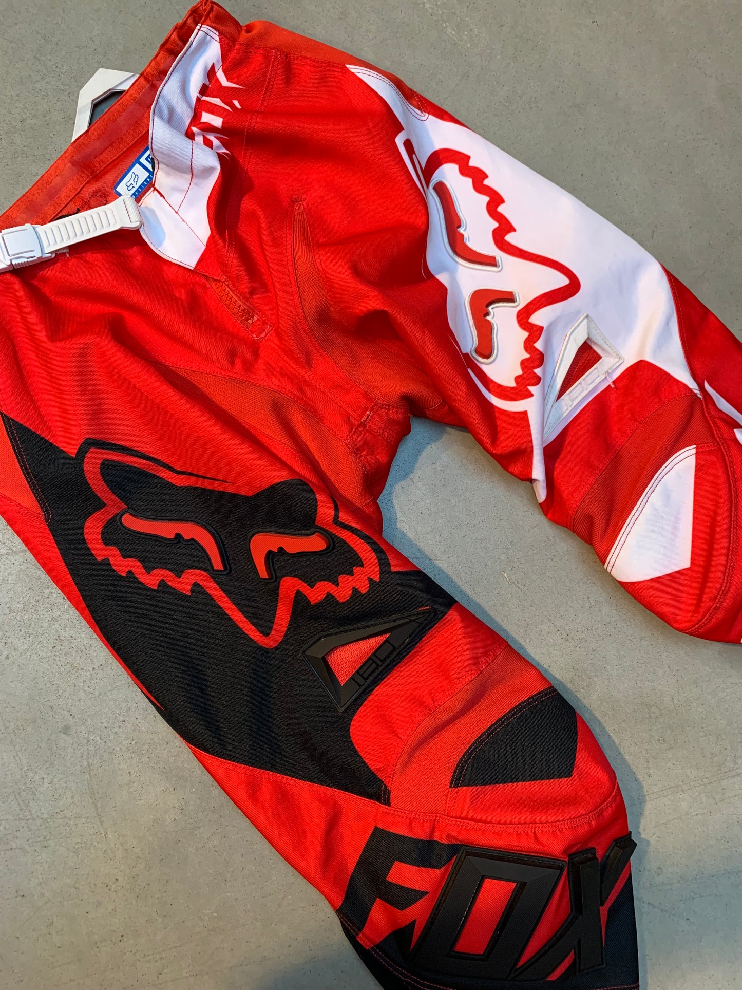 Women's Red, Black & White FOX Racing Pants