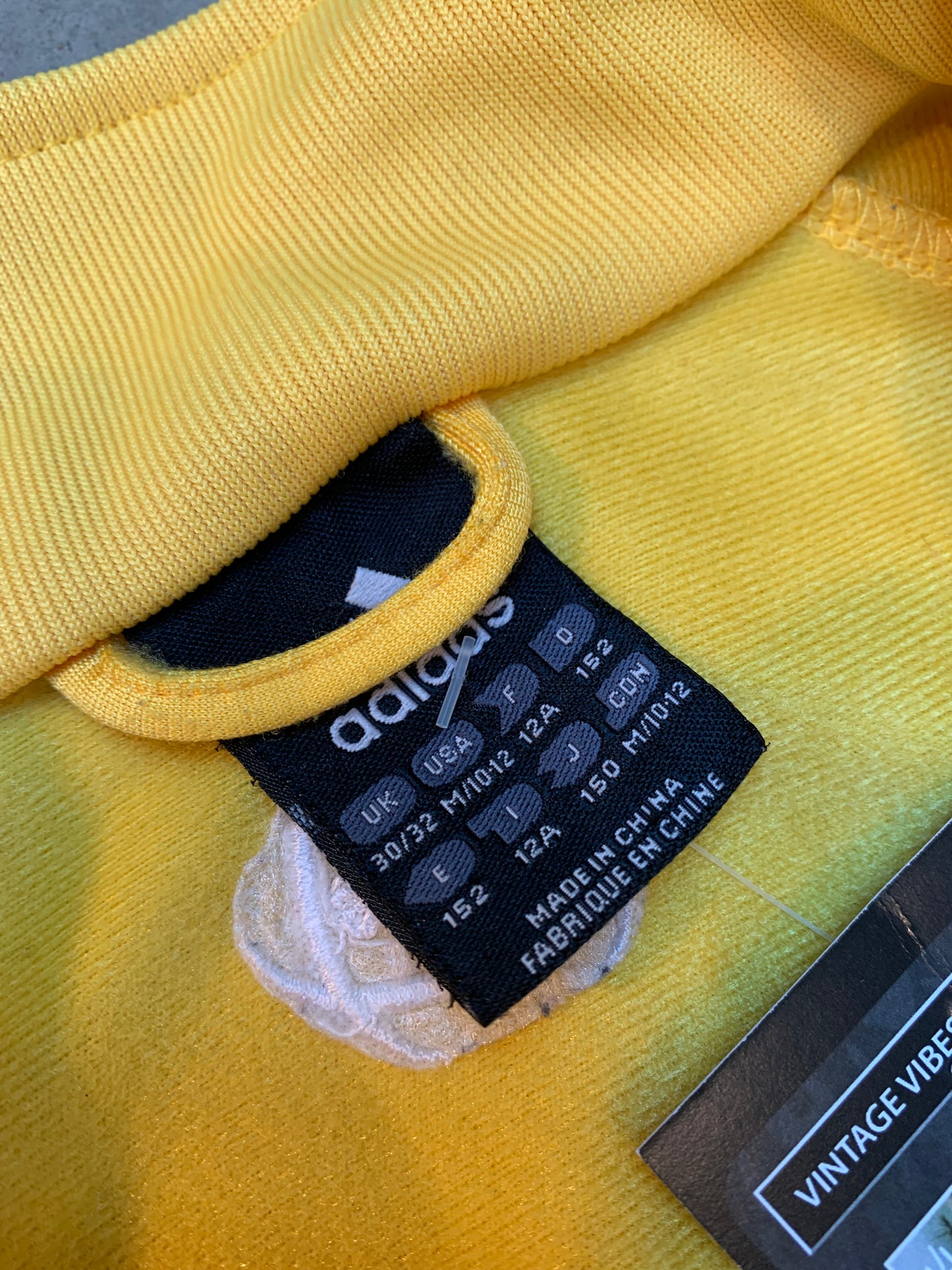 Vintage Adidas Yellow Track Jacket Women Size S