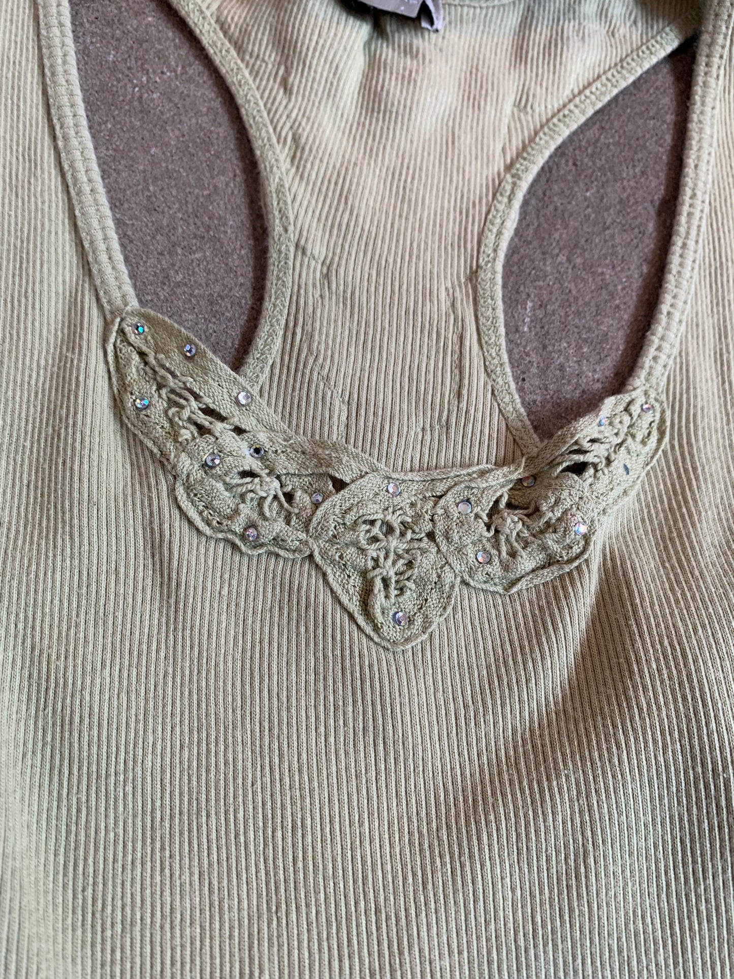 Guess Jeans Y2K Ribbed Tank Top