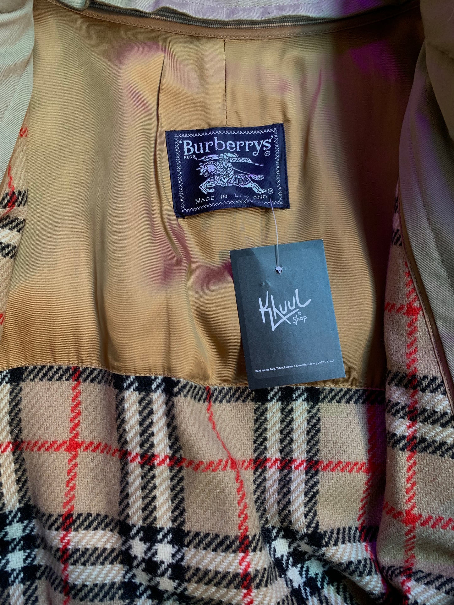 Vintage Burberrys Beige Long Trench Coat