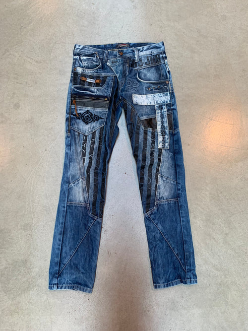 Cipo & Baxx Men’s Distressed Patchwork Denim Jeans