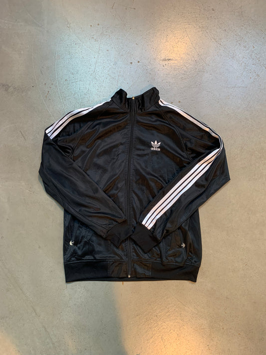 Adidas Black with White Stripes Track Jacket