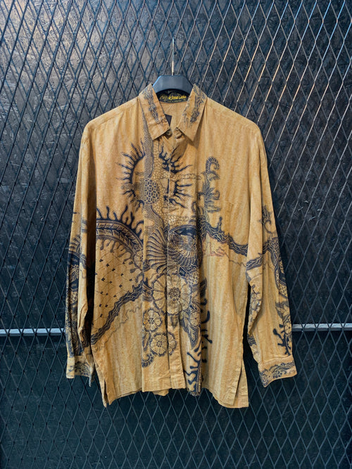 Vintage Arjuna Weda Men’s XL Batik Button-Up Shirt
