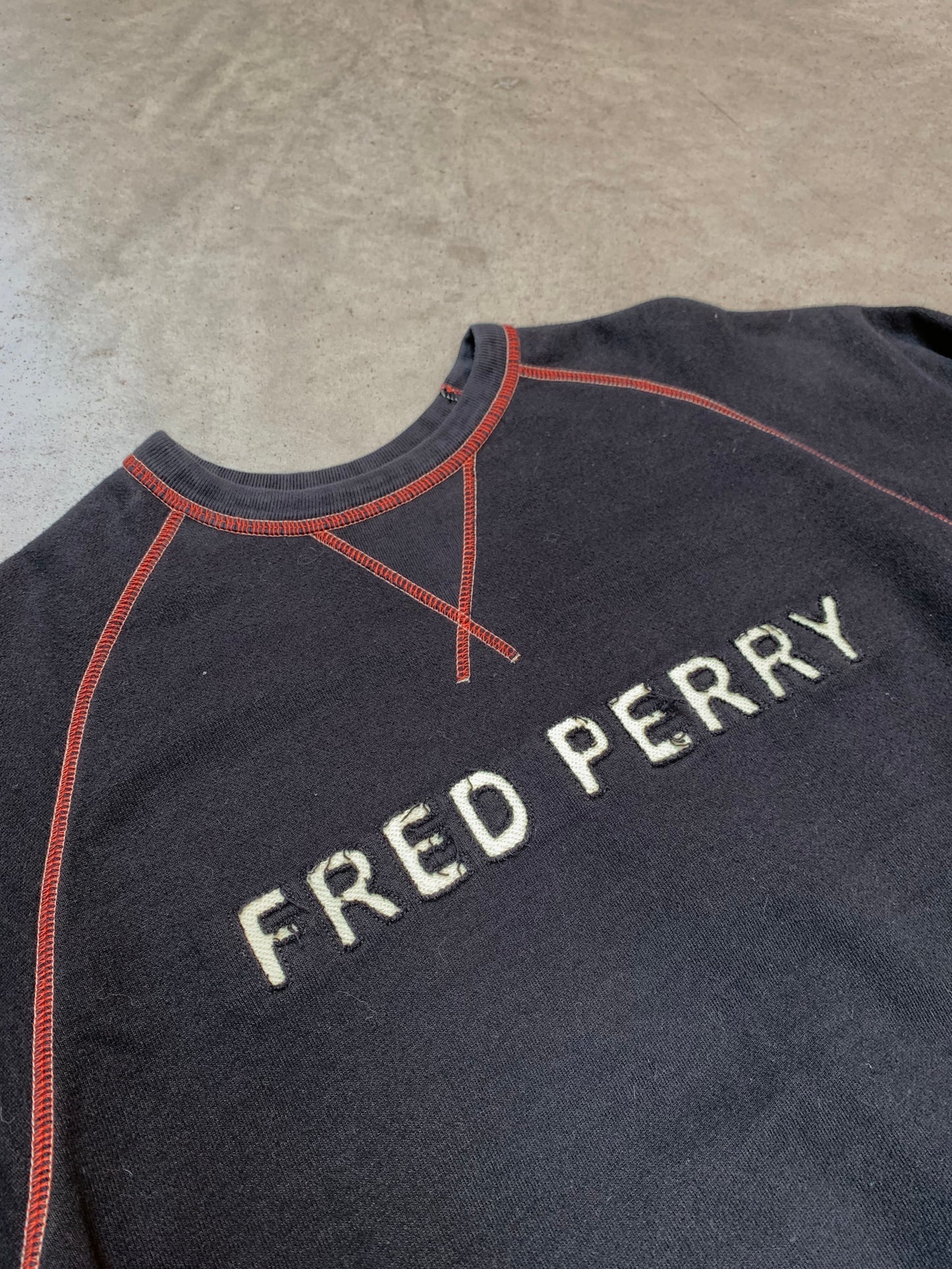Fred Perry Sportswear Black Crewneck Sweatshirt