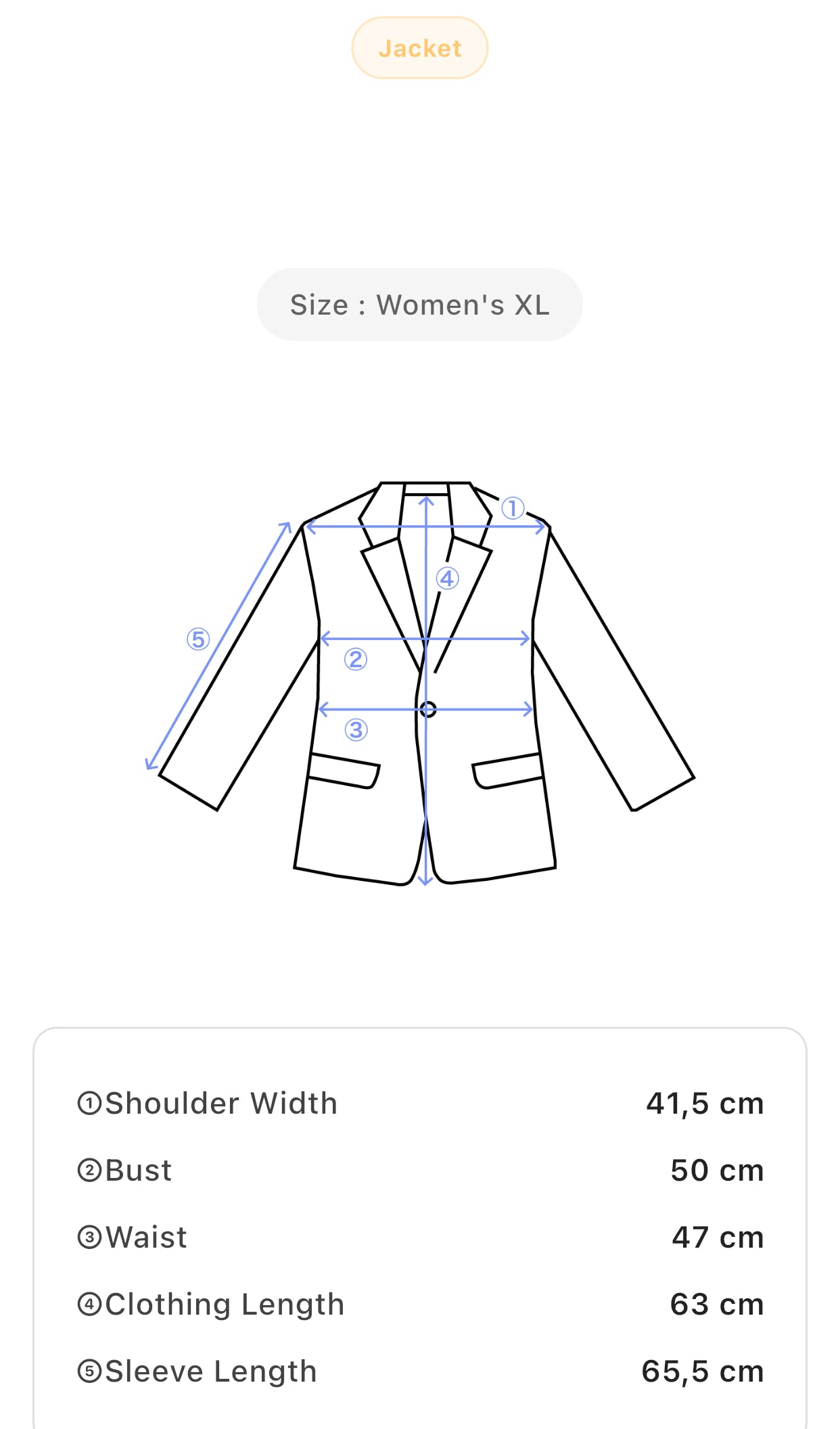 Womens Dark Blue Zip-Up Jean Jacket