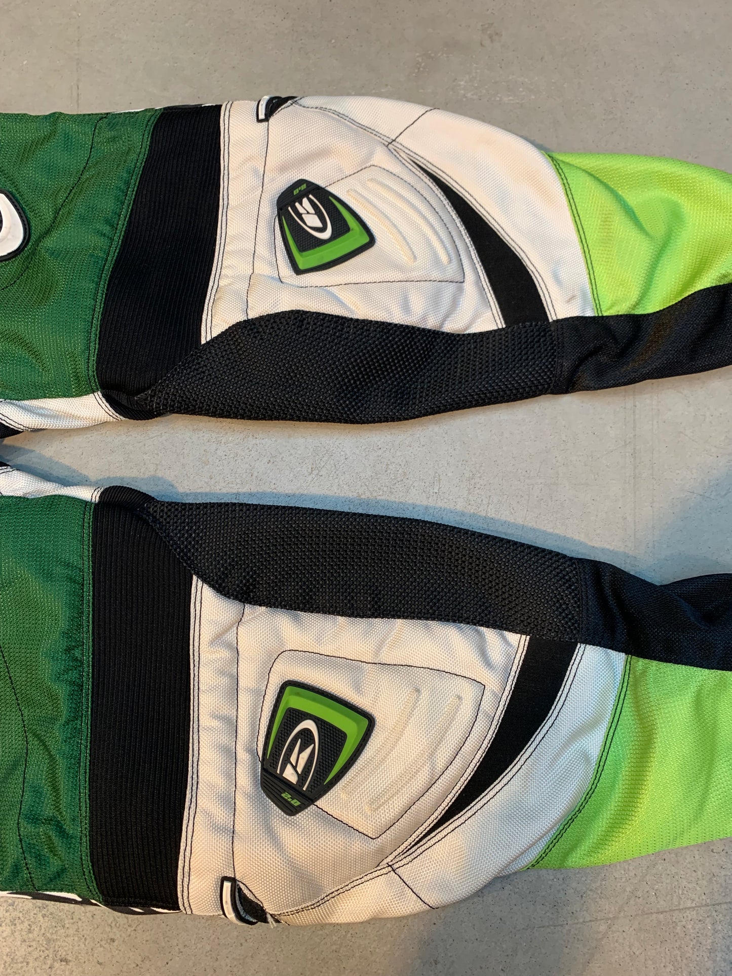 Men's Green, White & Black KENNY Professional Racing Pants