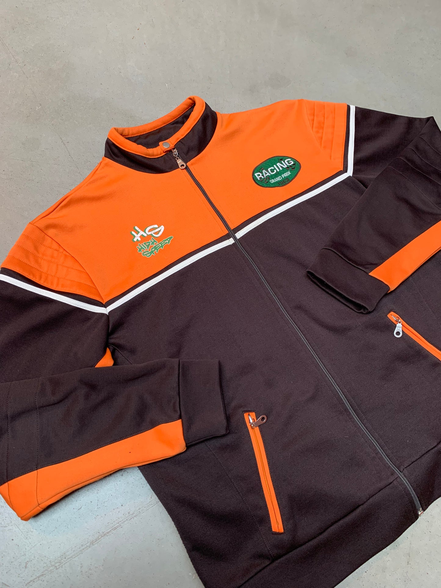 GSCP Racing Grand Prix Orange and Black Track Jacket