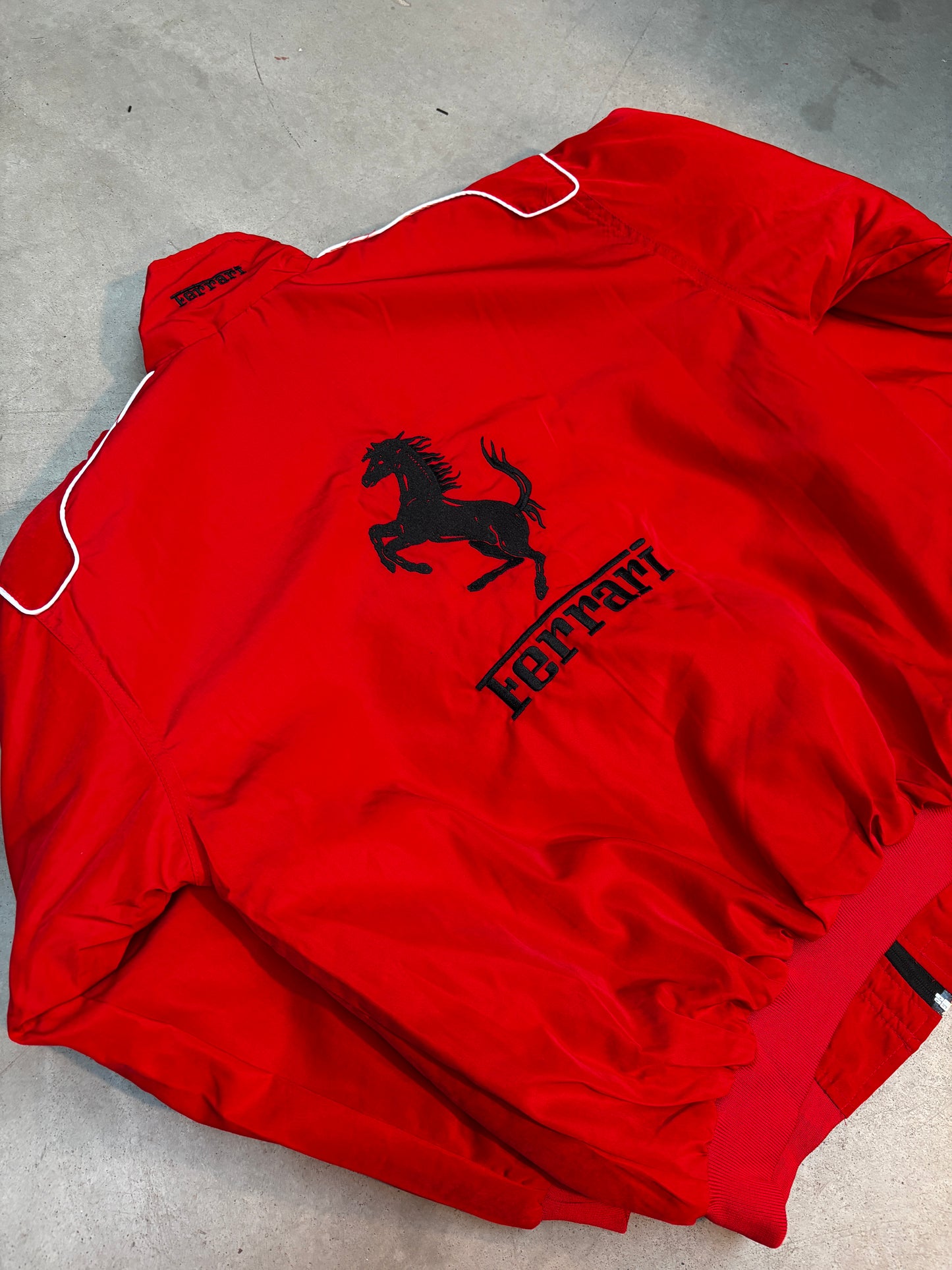Y2K Unisex Red Ferrari Racing Jacket