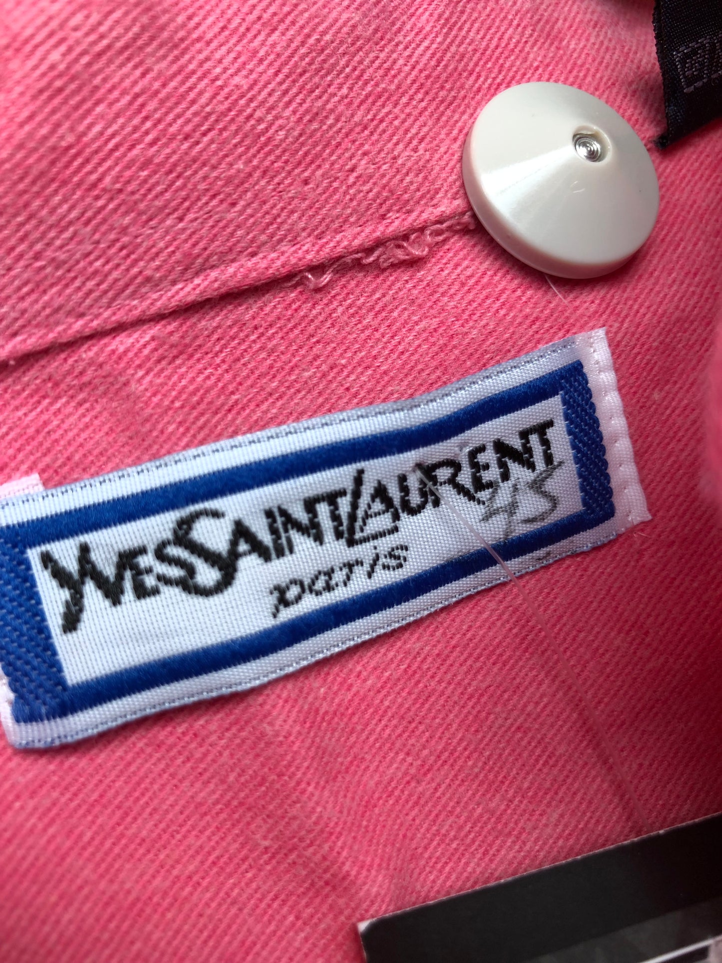 Yves Saint Laurent Pink Button Up Shirt