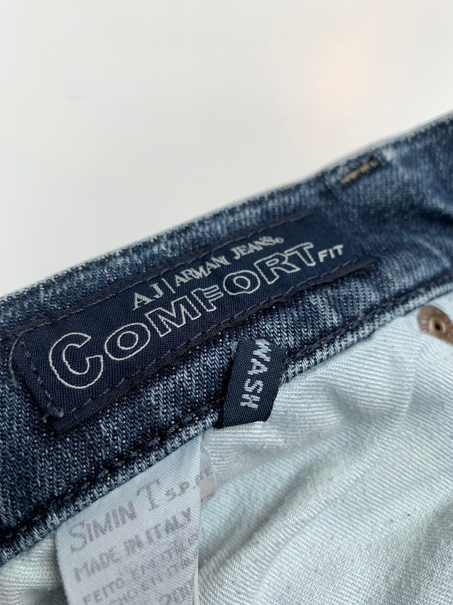 Comfort Fit Armani Jeans in Medium Wash