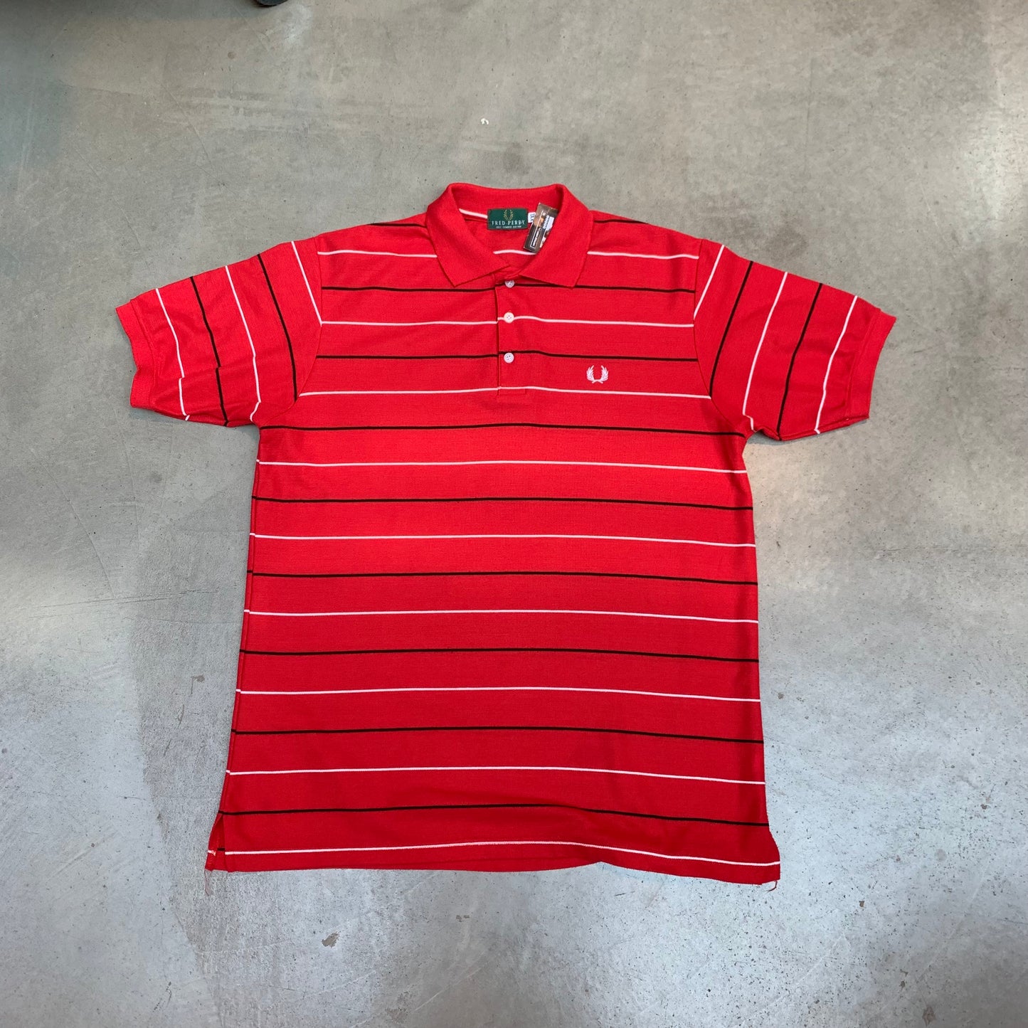 Fred Perry Red Striped Polo Shirt