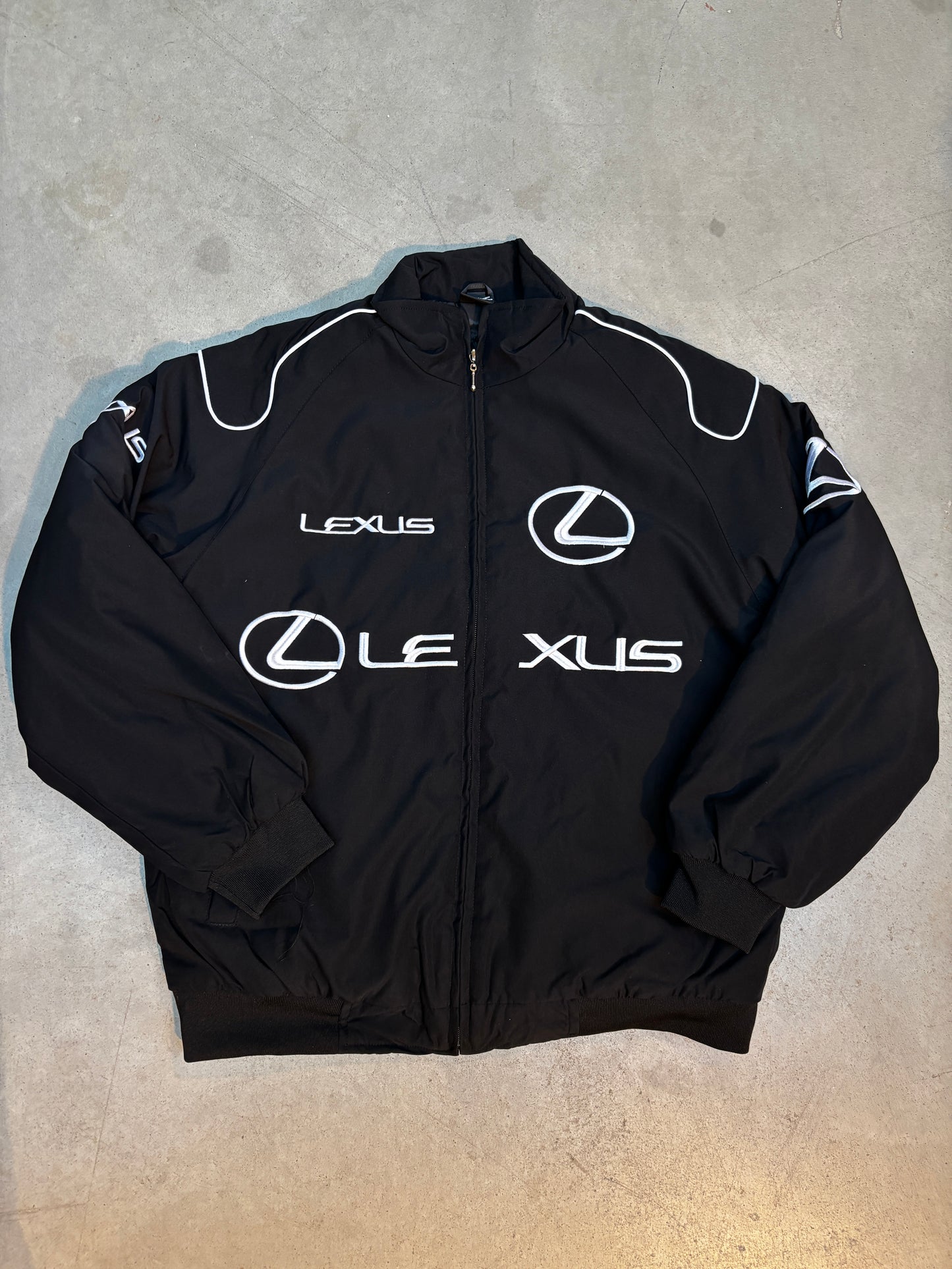 Y2K Unisex Black Lexus Vintage Racing Jacket