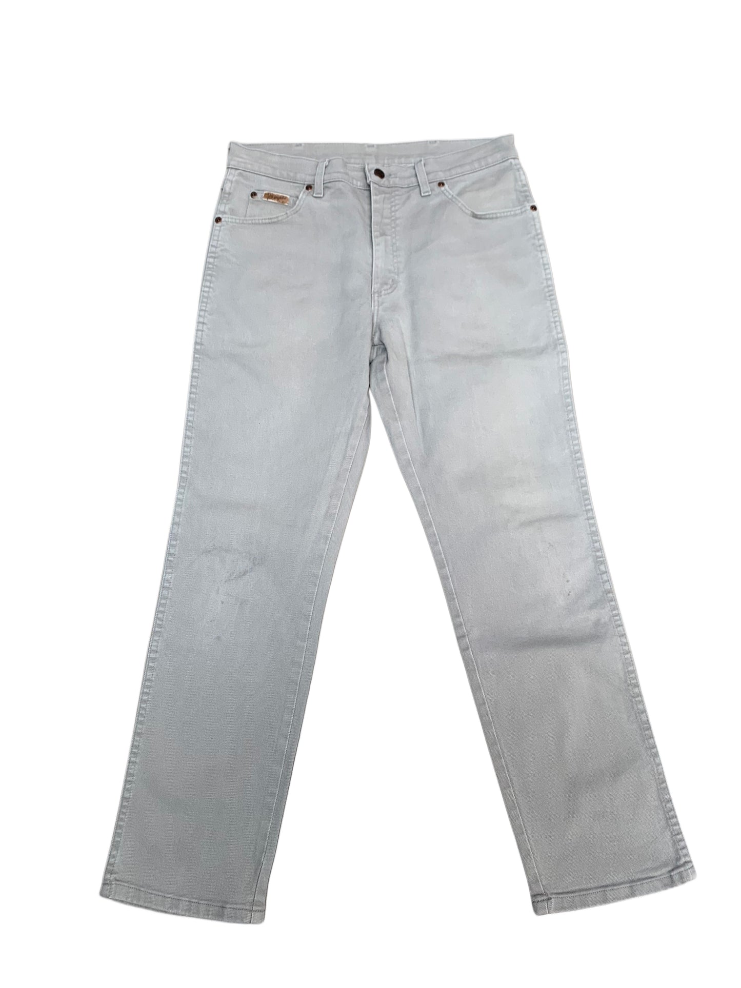 Light Gray Straight Fit Jeans by Wrangler