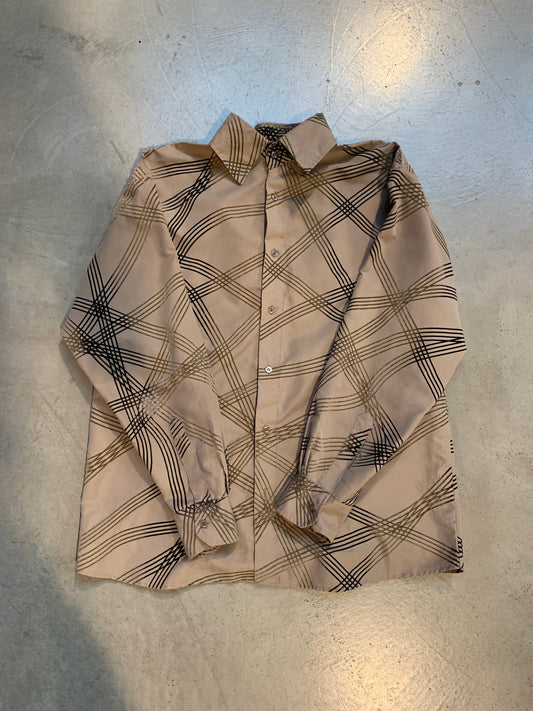 Vintage “Identical” Light Brown Button-Up Shirt