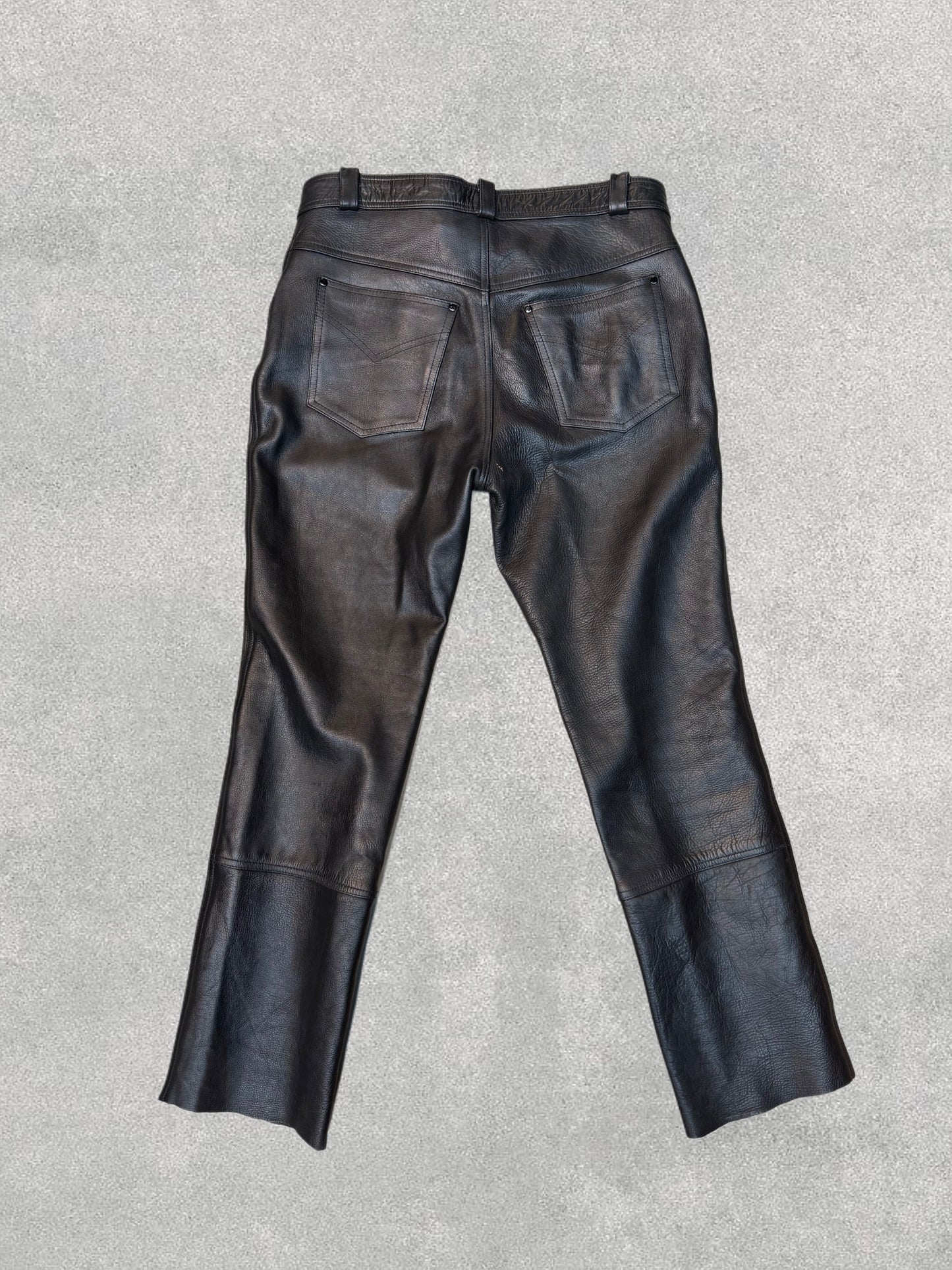 Vintage Black Leather Pants