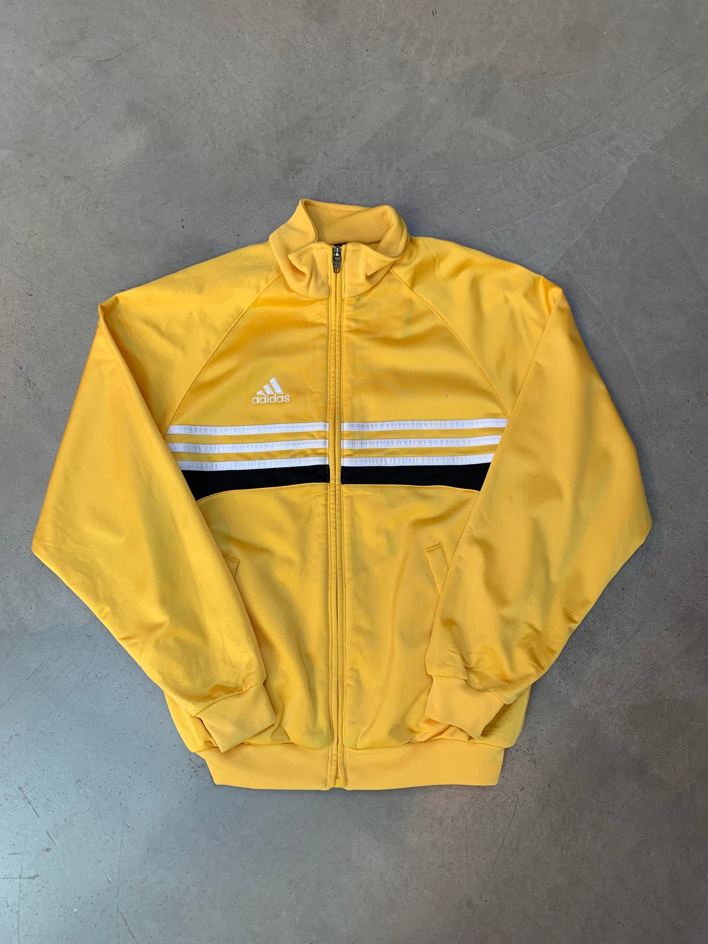 Vintage Adidas Yellow Track Jacket Women Size S