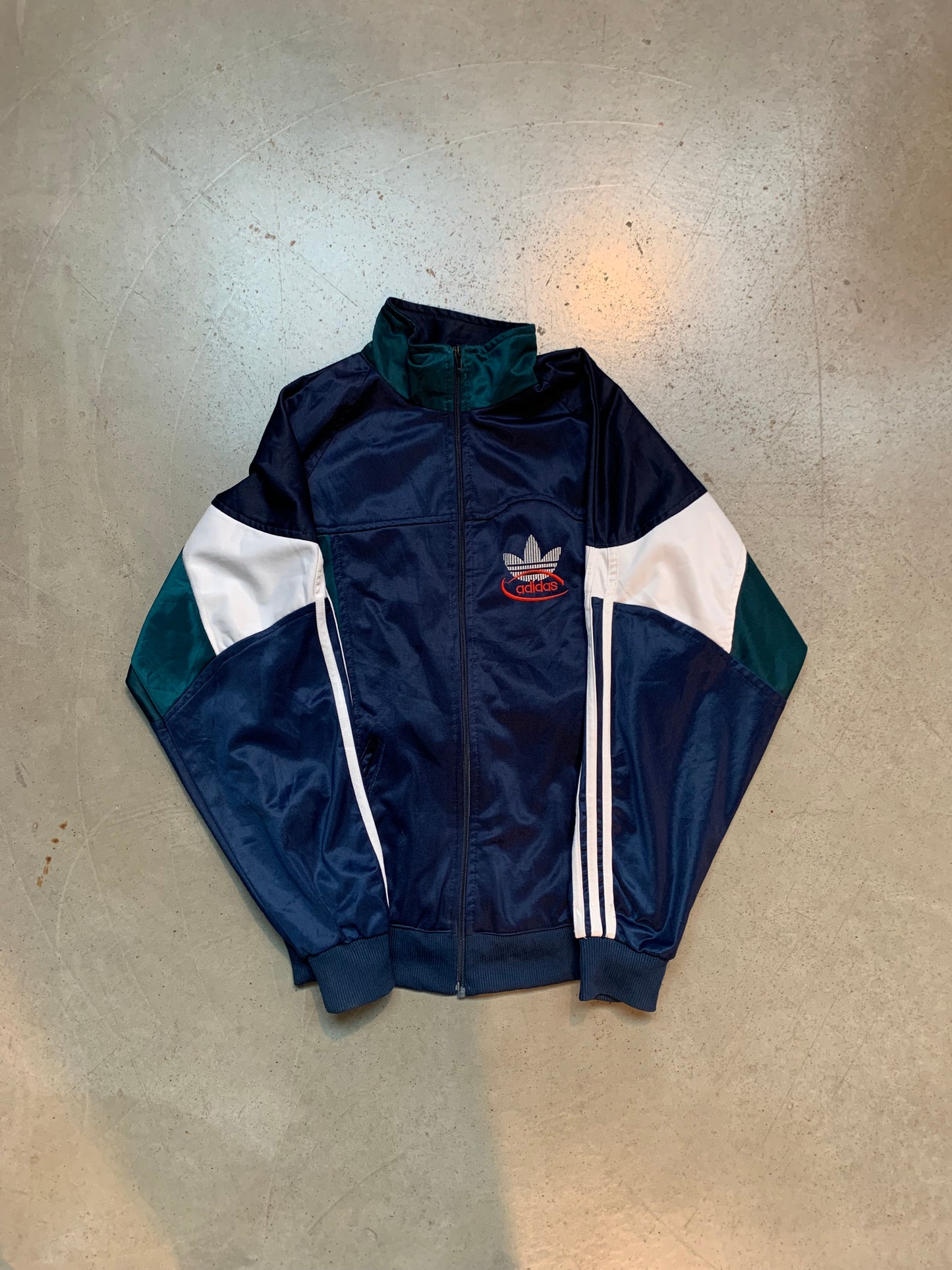 Adidas Originals Vintage Navy Blue Full Zip Track Jacket