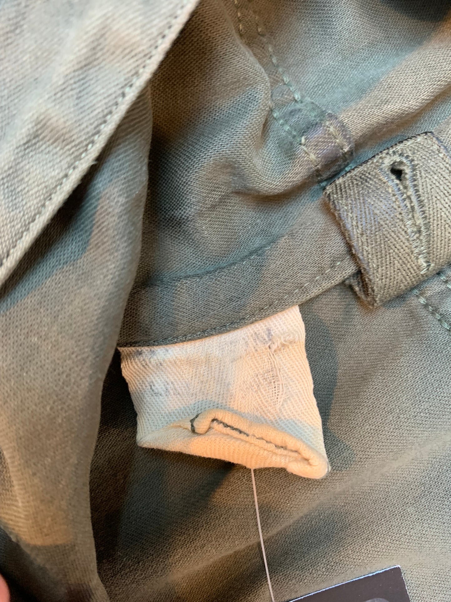 Vintage Army Green Military Coat Men L