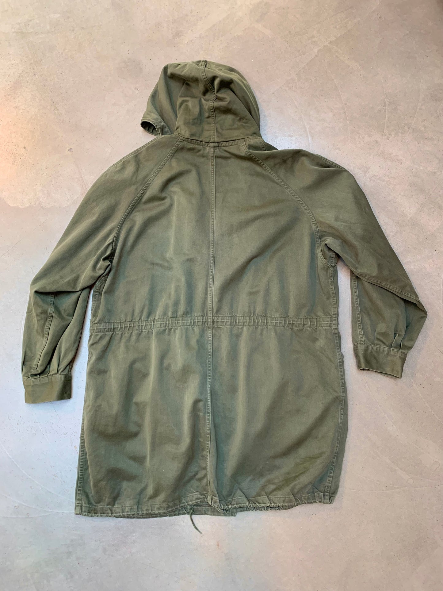 Vintage Army Green Military Coat Men L