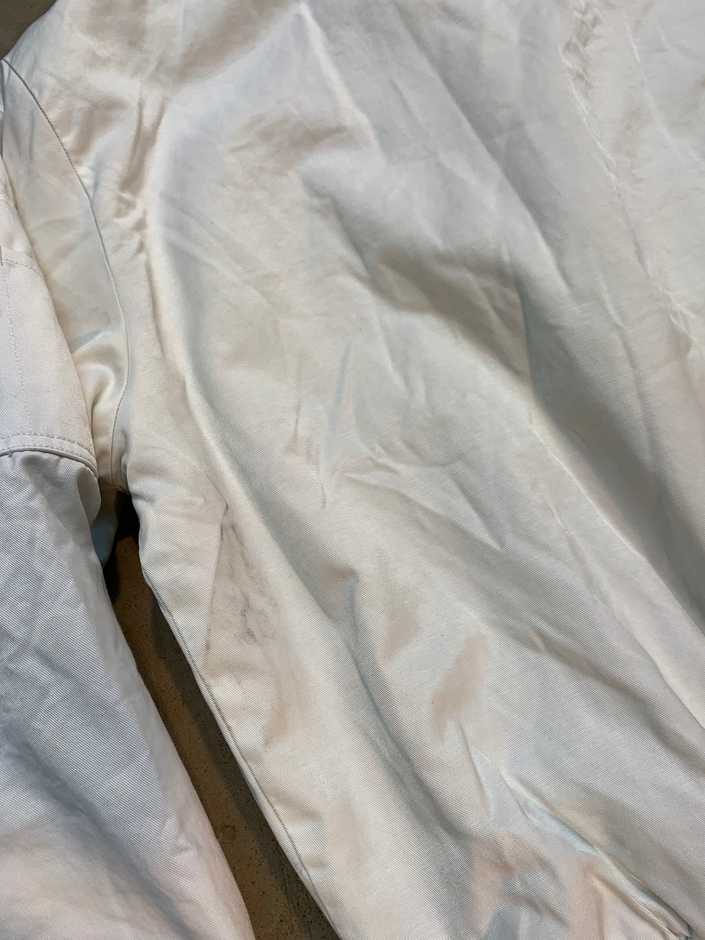 Unisex White Bomber Jacket
