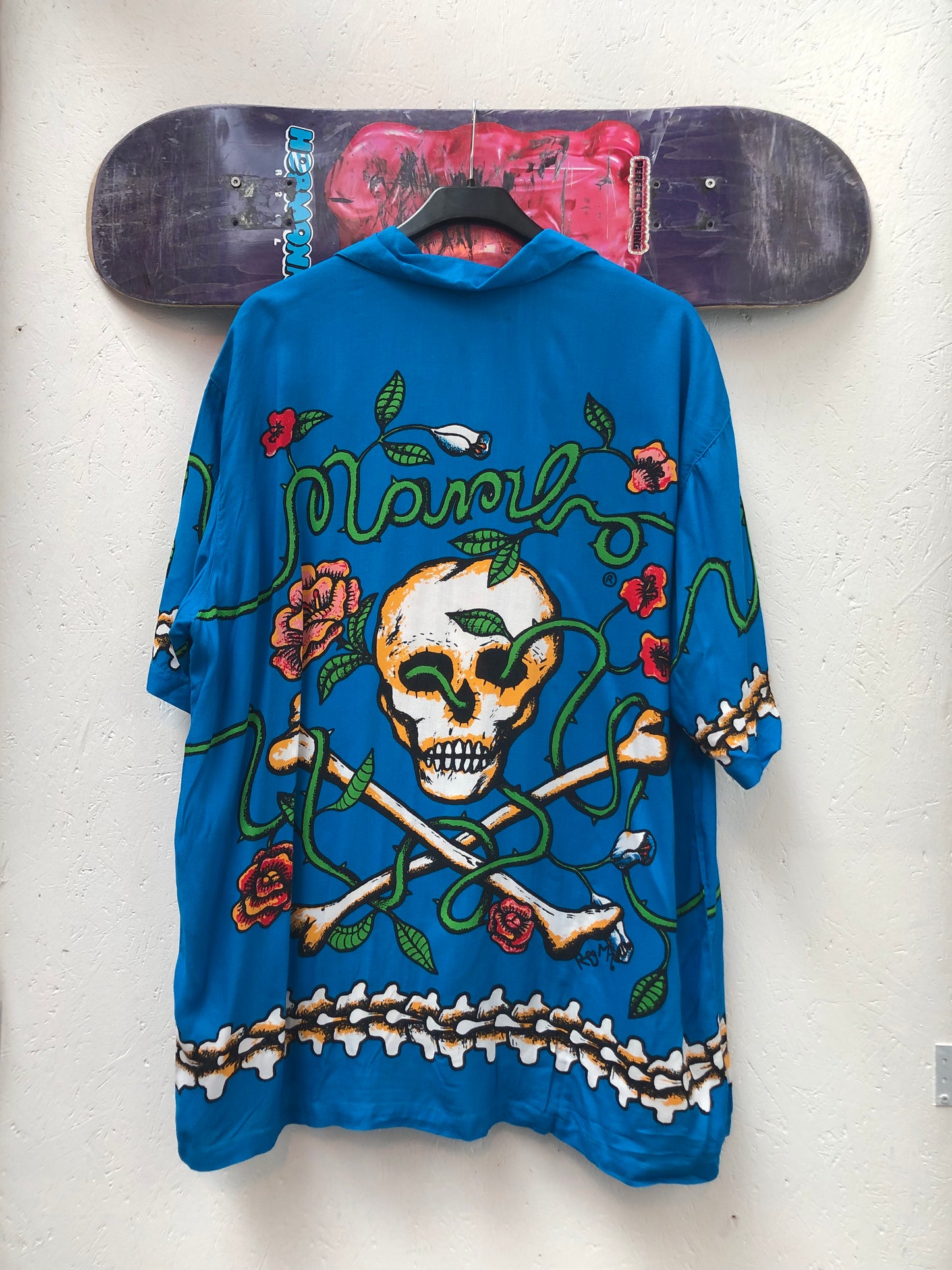 Mambo Loud Shirts Skeleton Ribcage Print Shirt